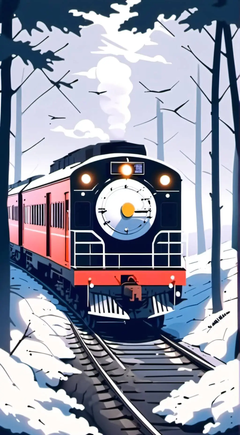 ai character: Mha train ride background