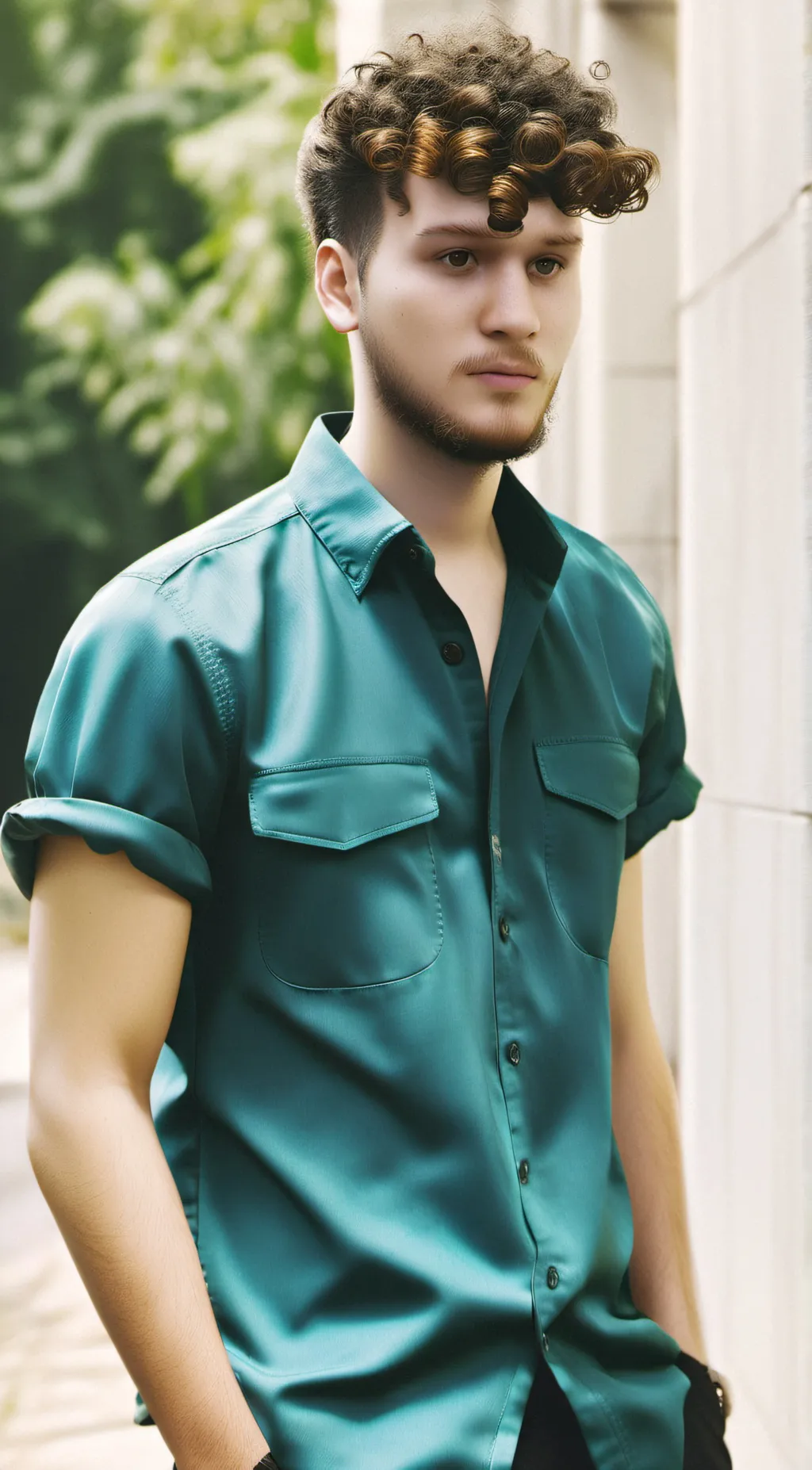 ai character: Jmancurly  background