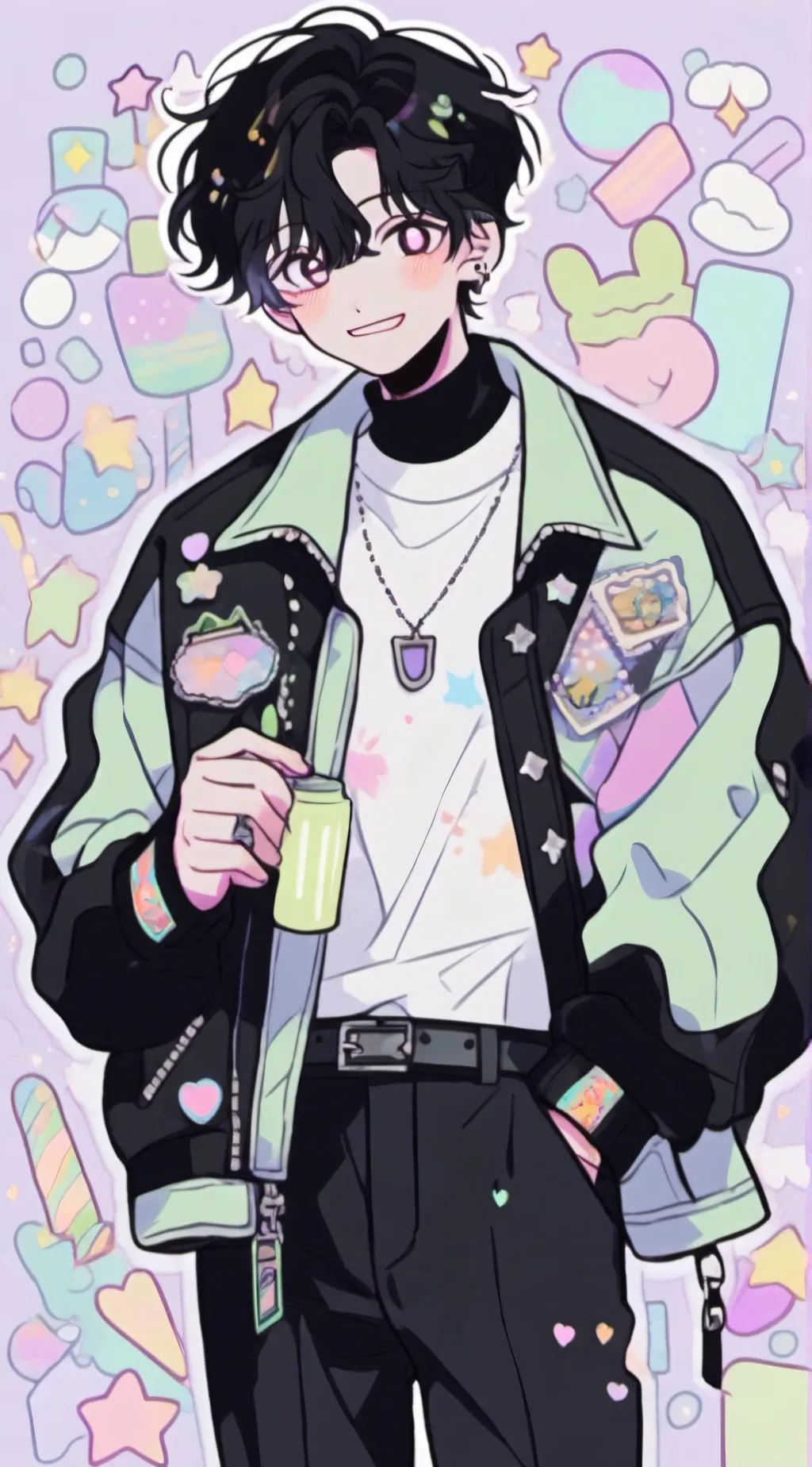 ai character: ^•^ Lucas ^•^ background