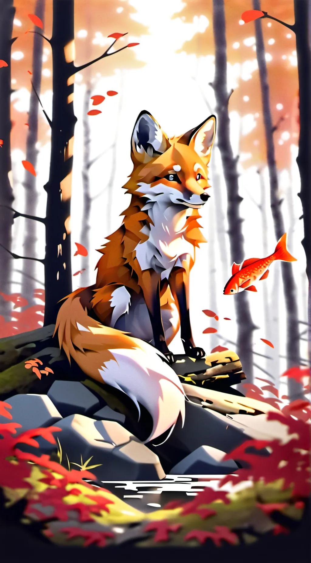 ai character: sky background