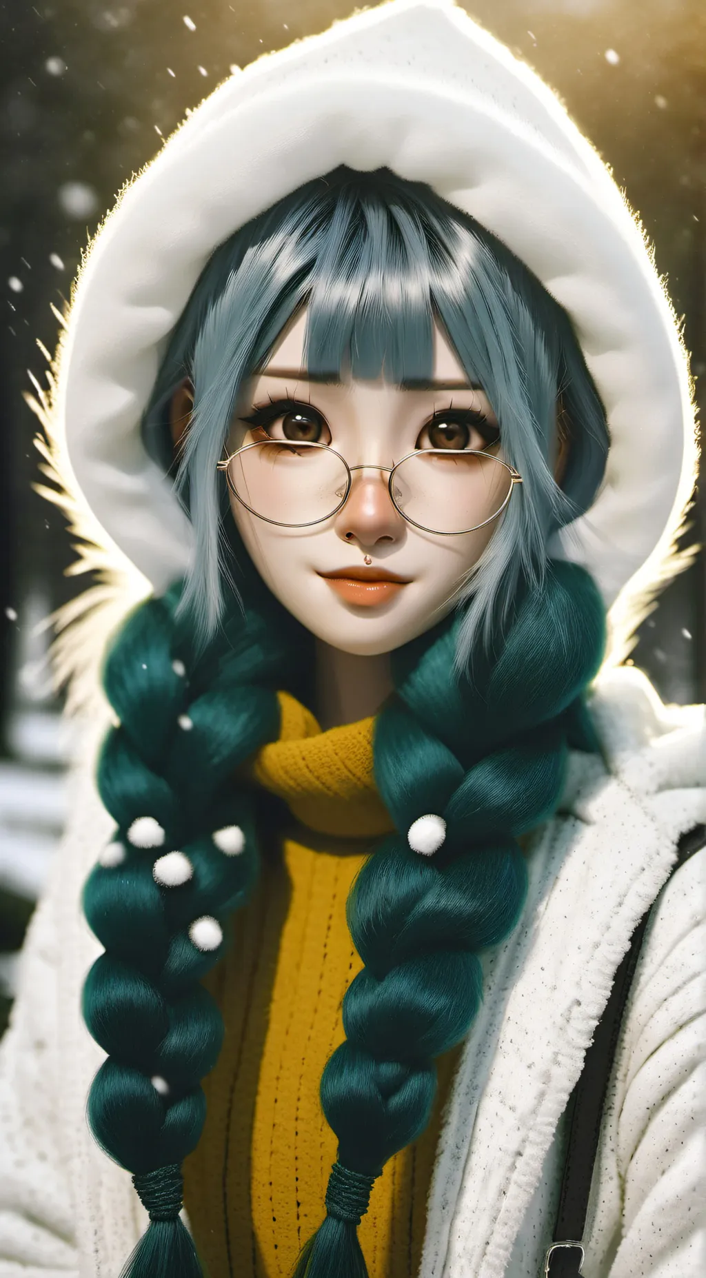 ai character: MAYA may-a background