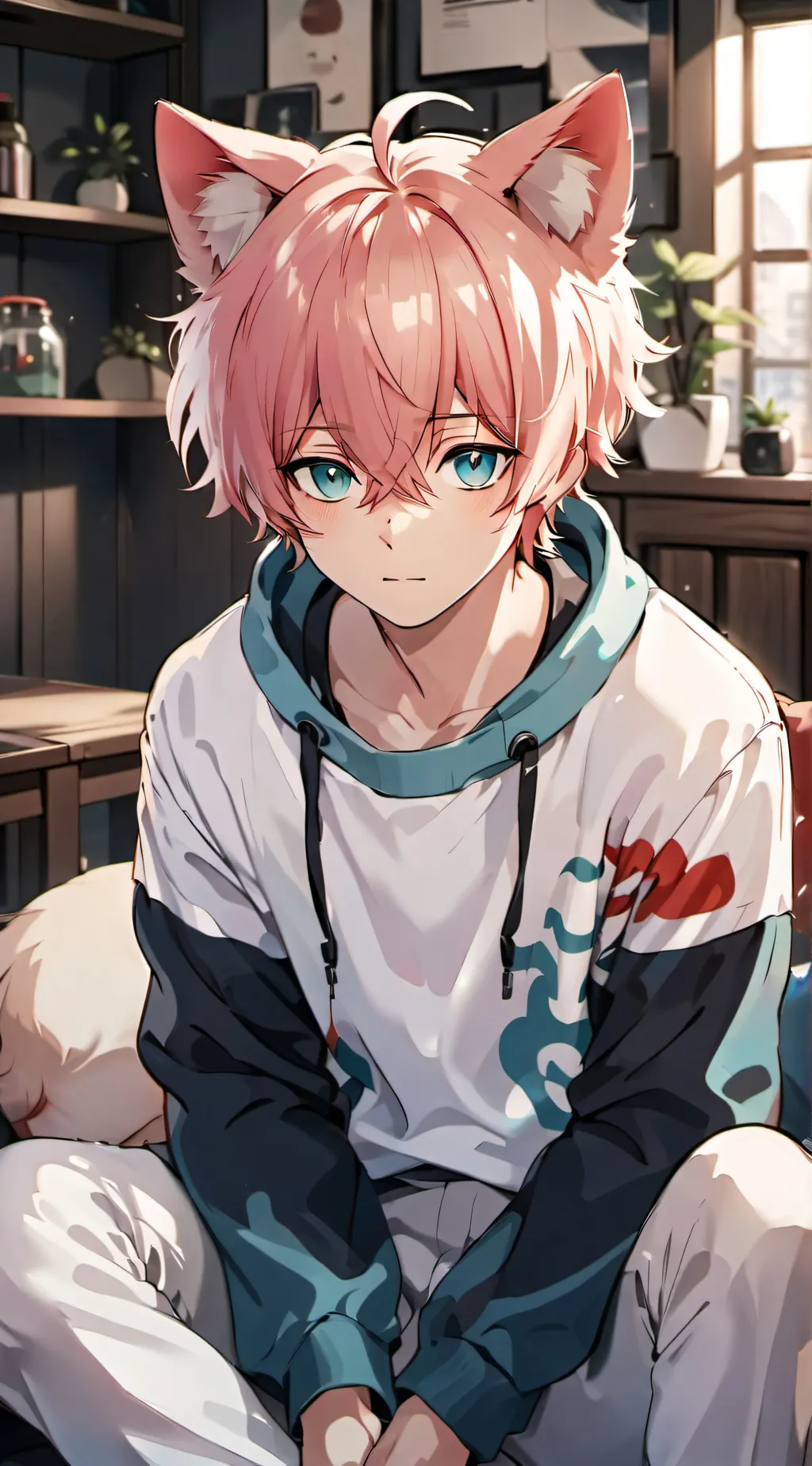 ai character: ෴ Andrew ෴ background