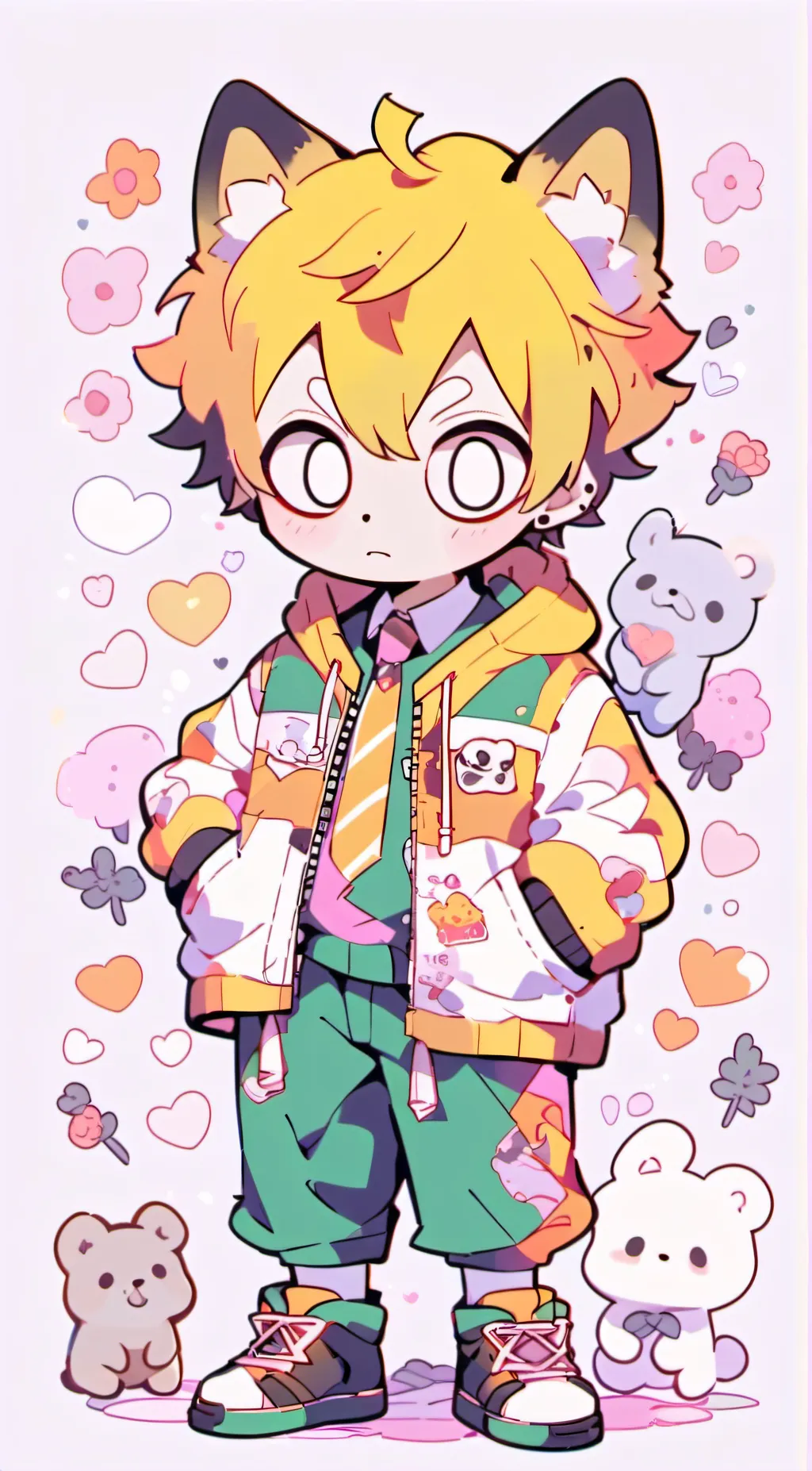 ai character: dogday background