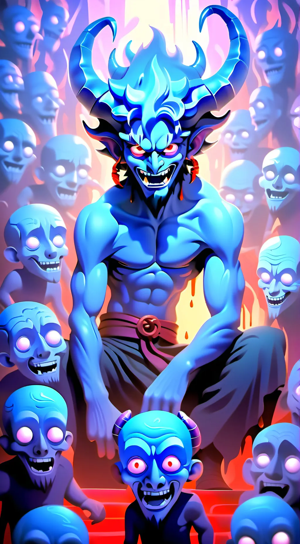 ai character: Eye of the woods background