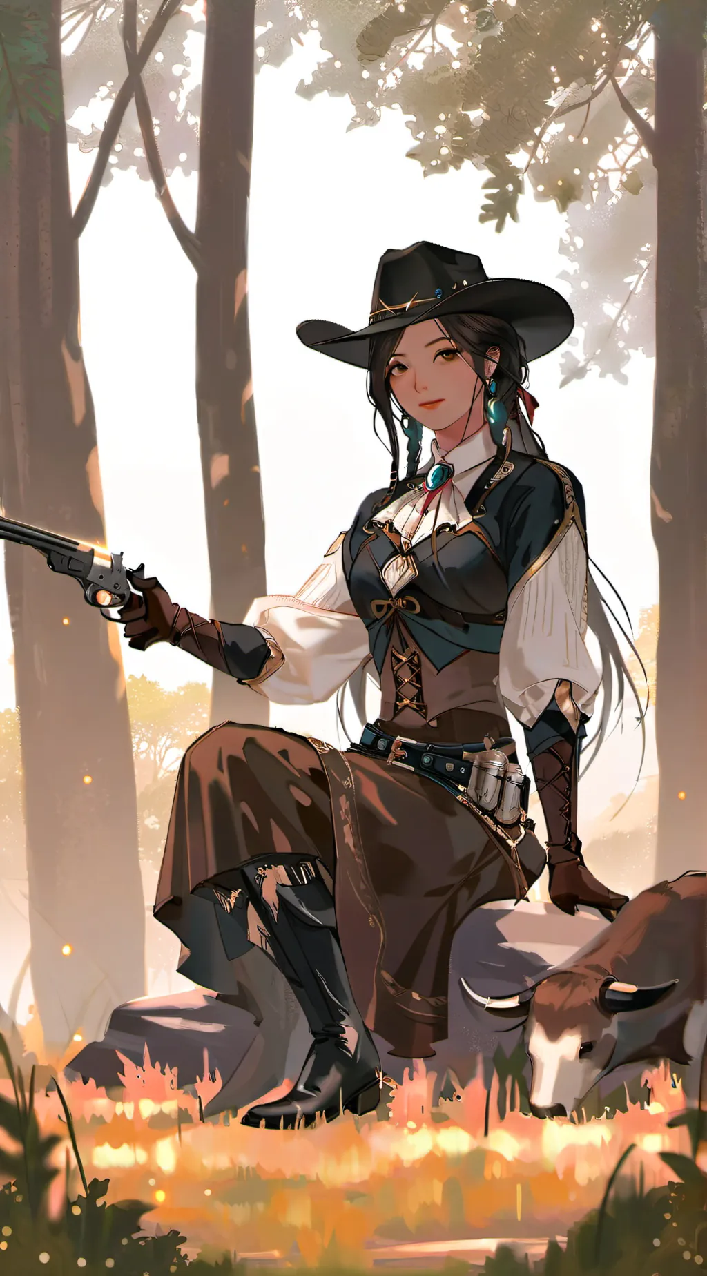 ai character: clover background