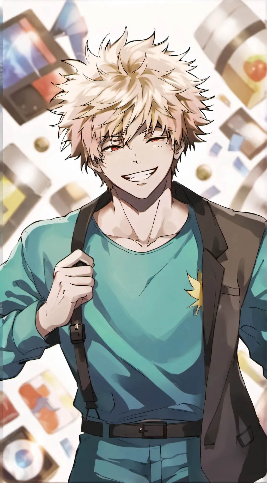 ai character: bakugo  background
