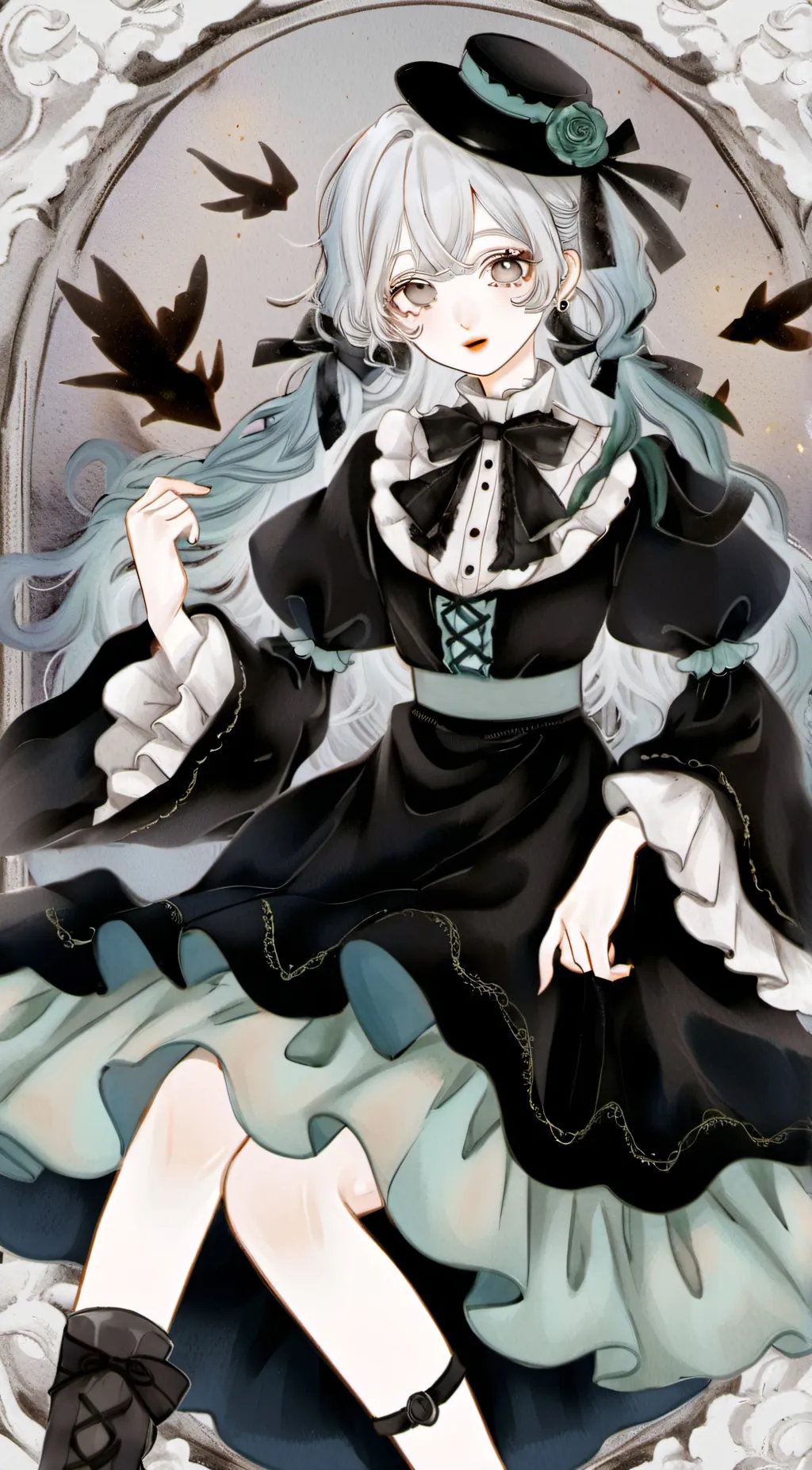 ai character: Adeline  background