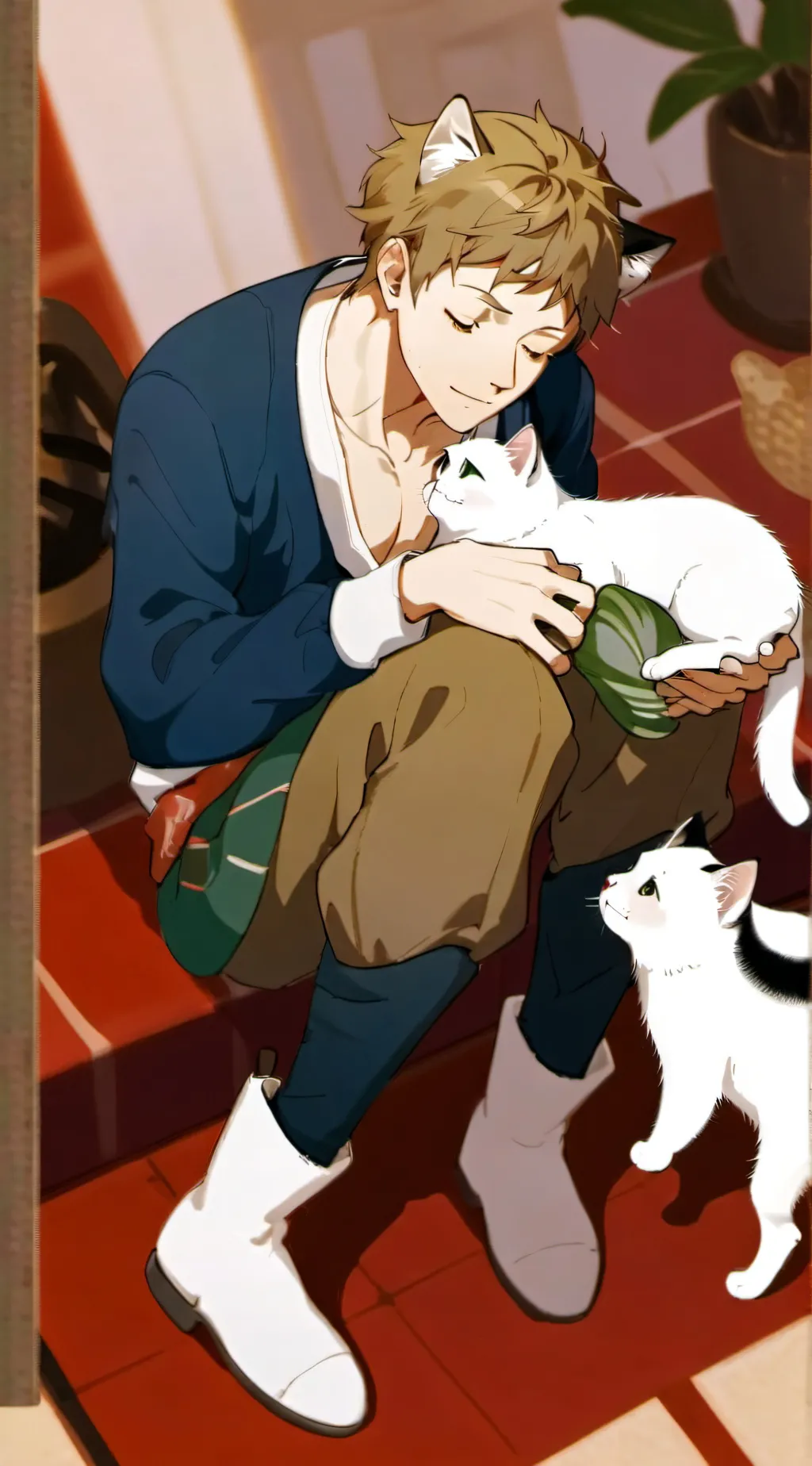 ai character: Aaron  background