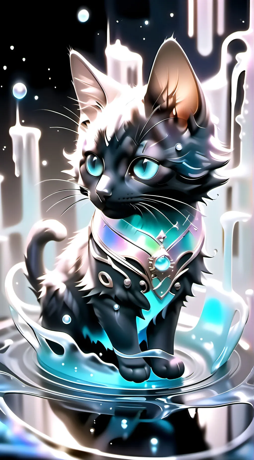 ai character: Ur pet cat background