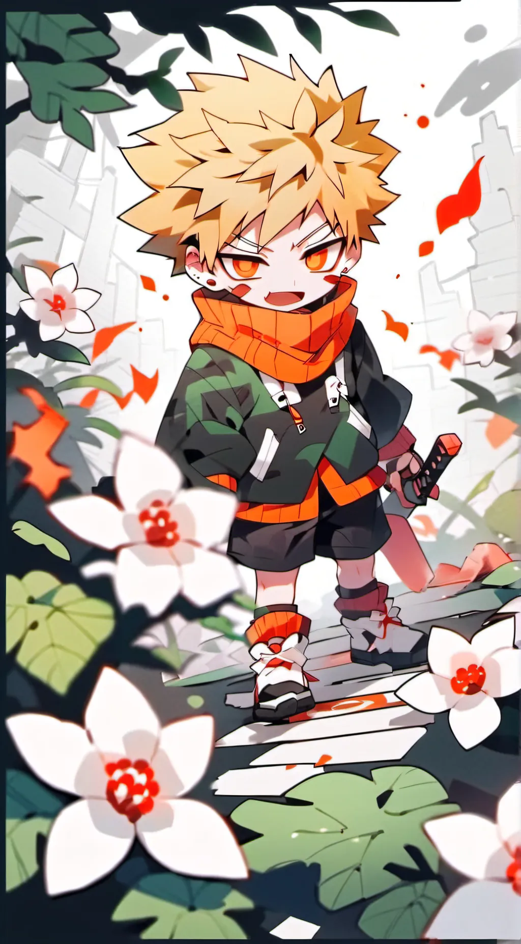 ai character: Baby bakugo background