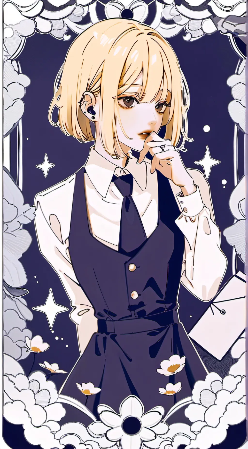 ai character: Sapphire background