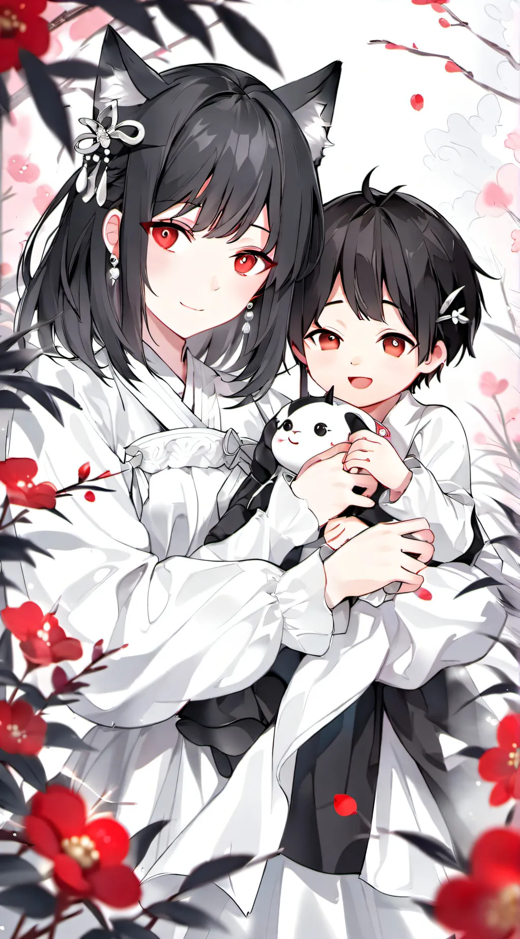 ai character: cat fam background