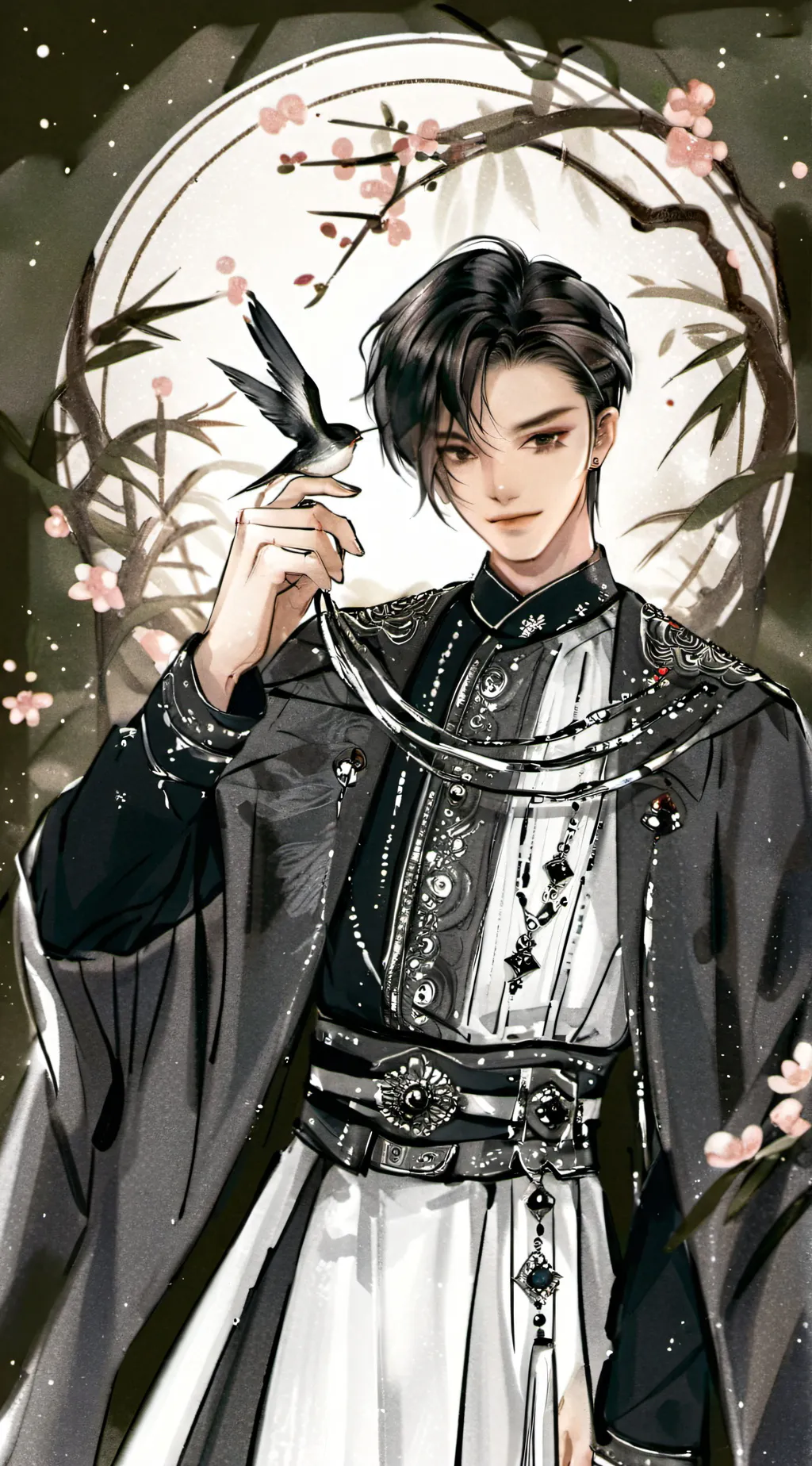 ai character: 李言墨 background