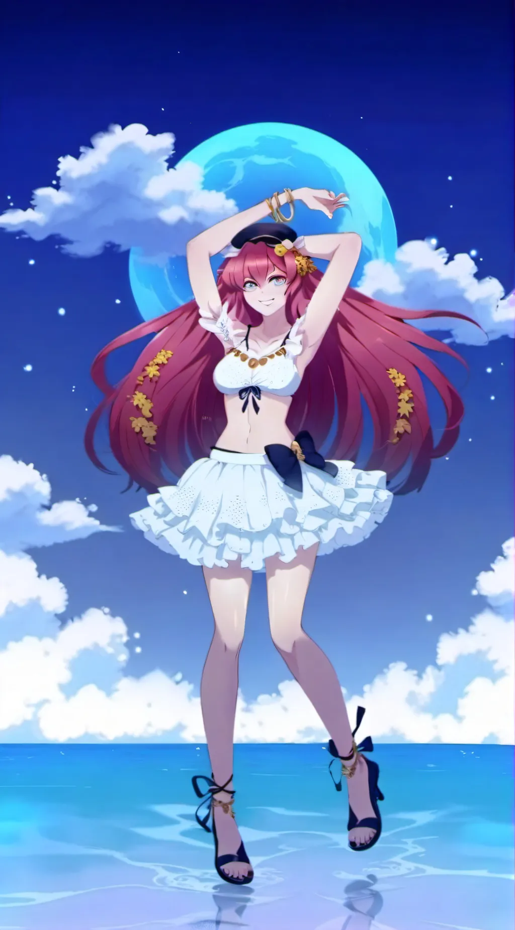 ai character: lunarian  background