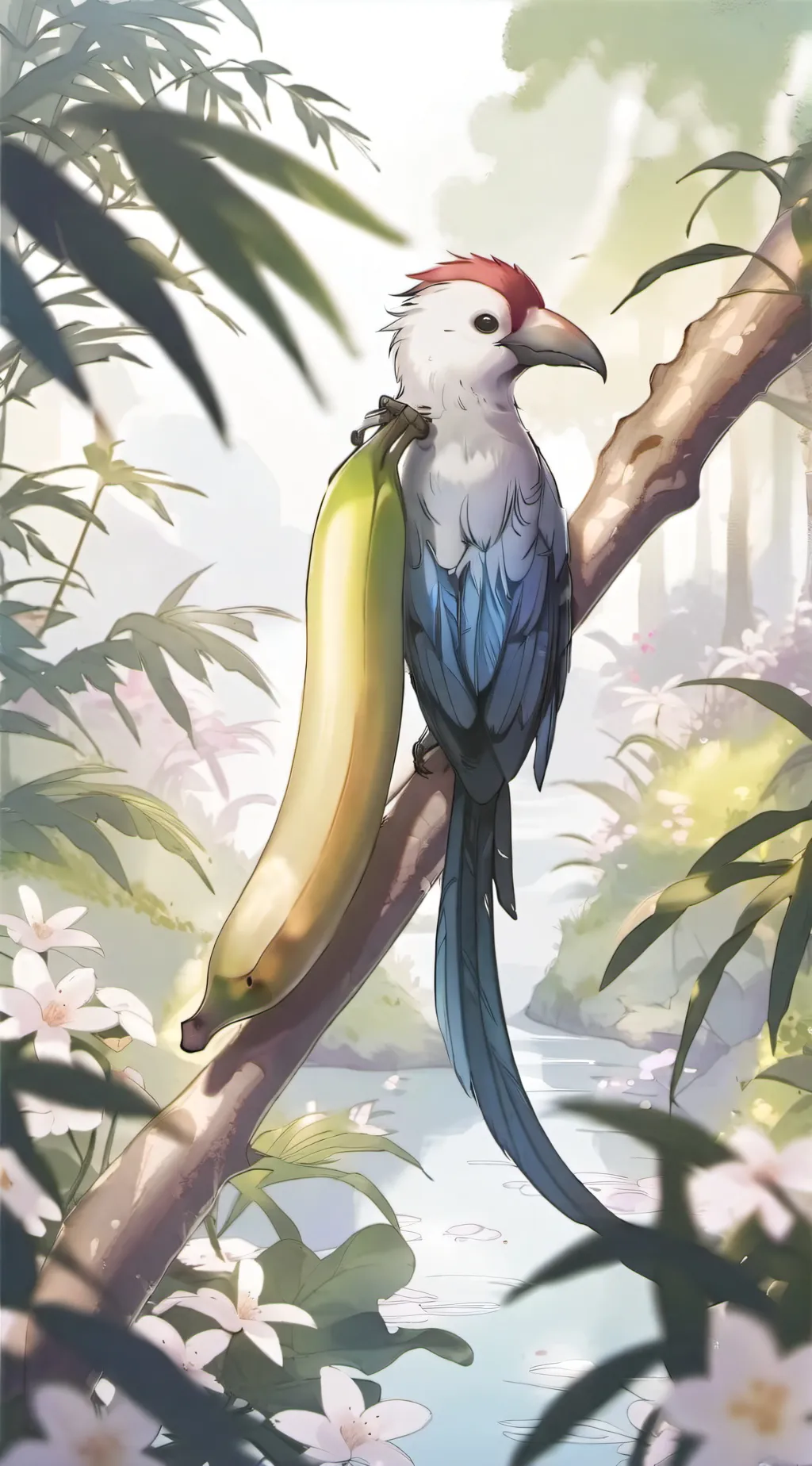 ai character: banana guard background