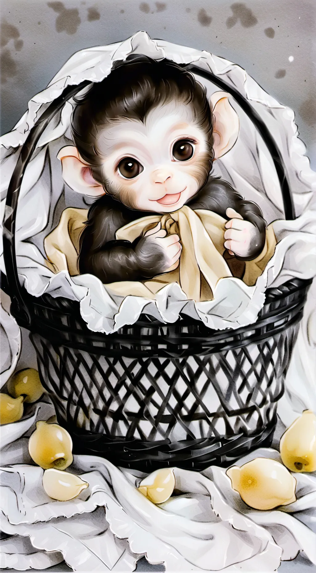 ai character: Baby bingo background