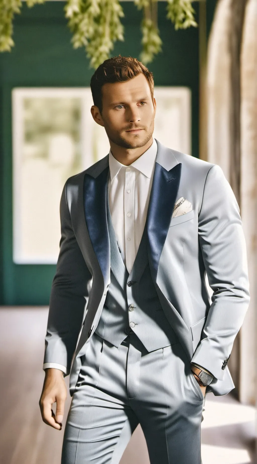 ai character: gray background