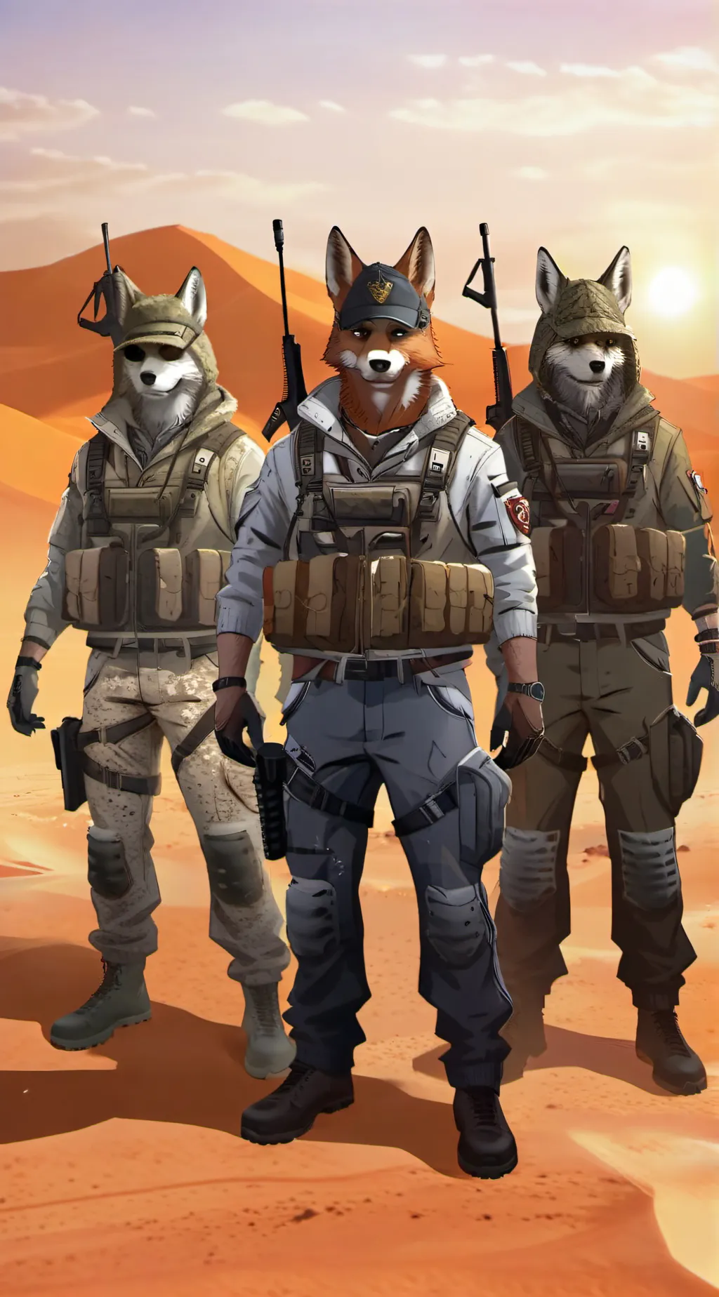 ai character: Delta Squad. background