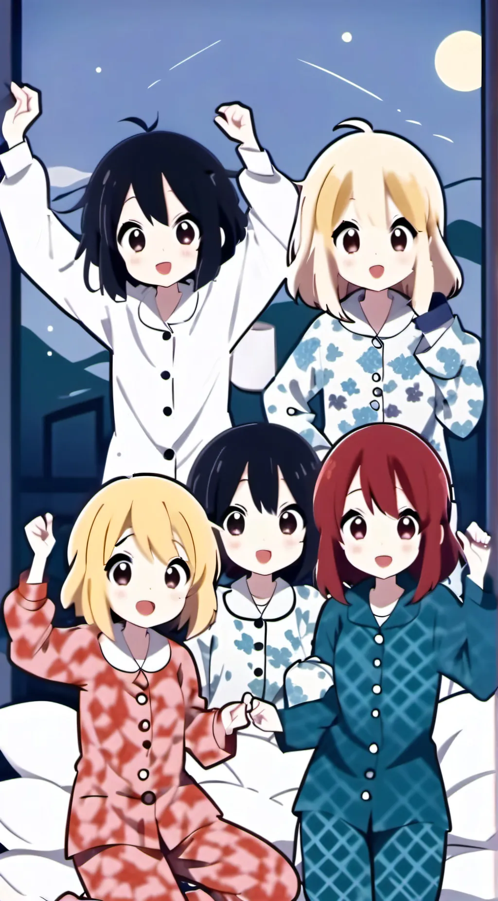 ai character: Slumber Party!! background