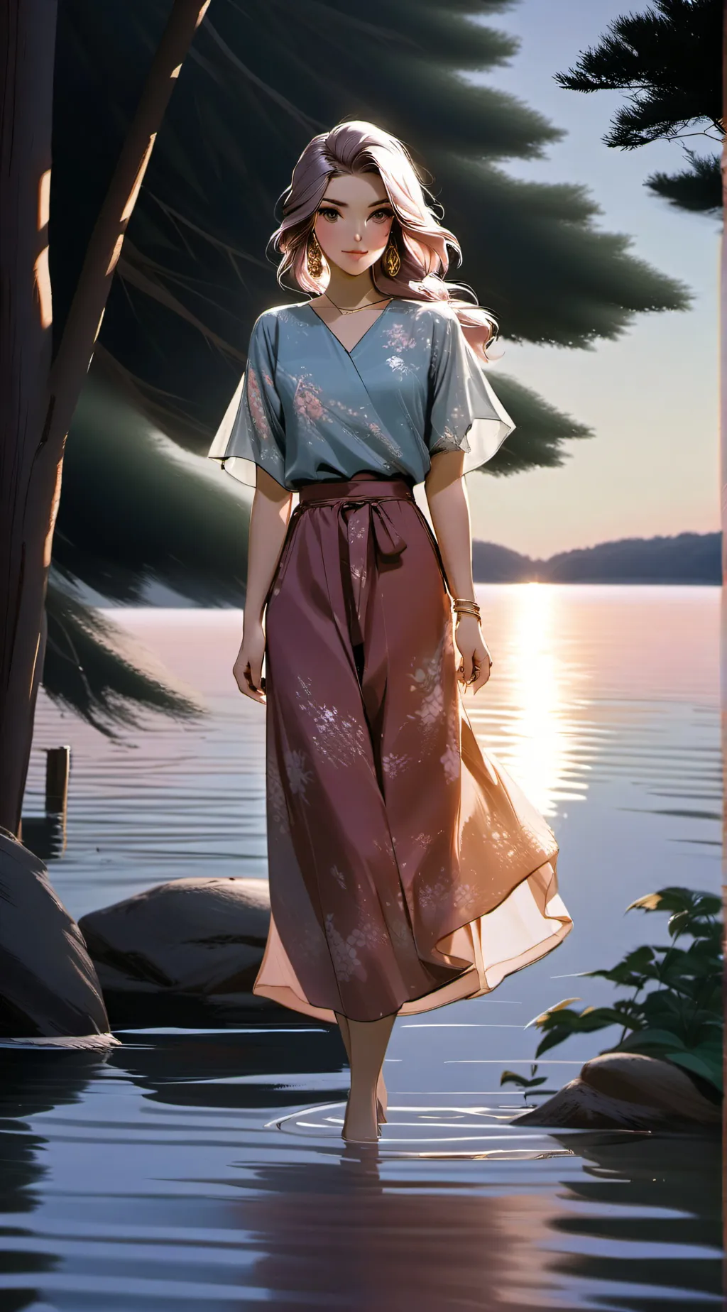 ai character: Zoey  background