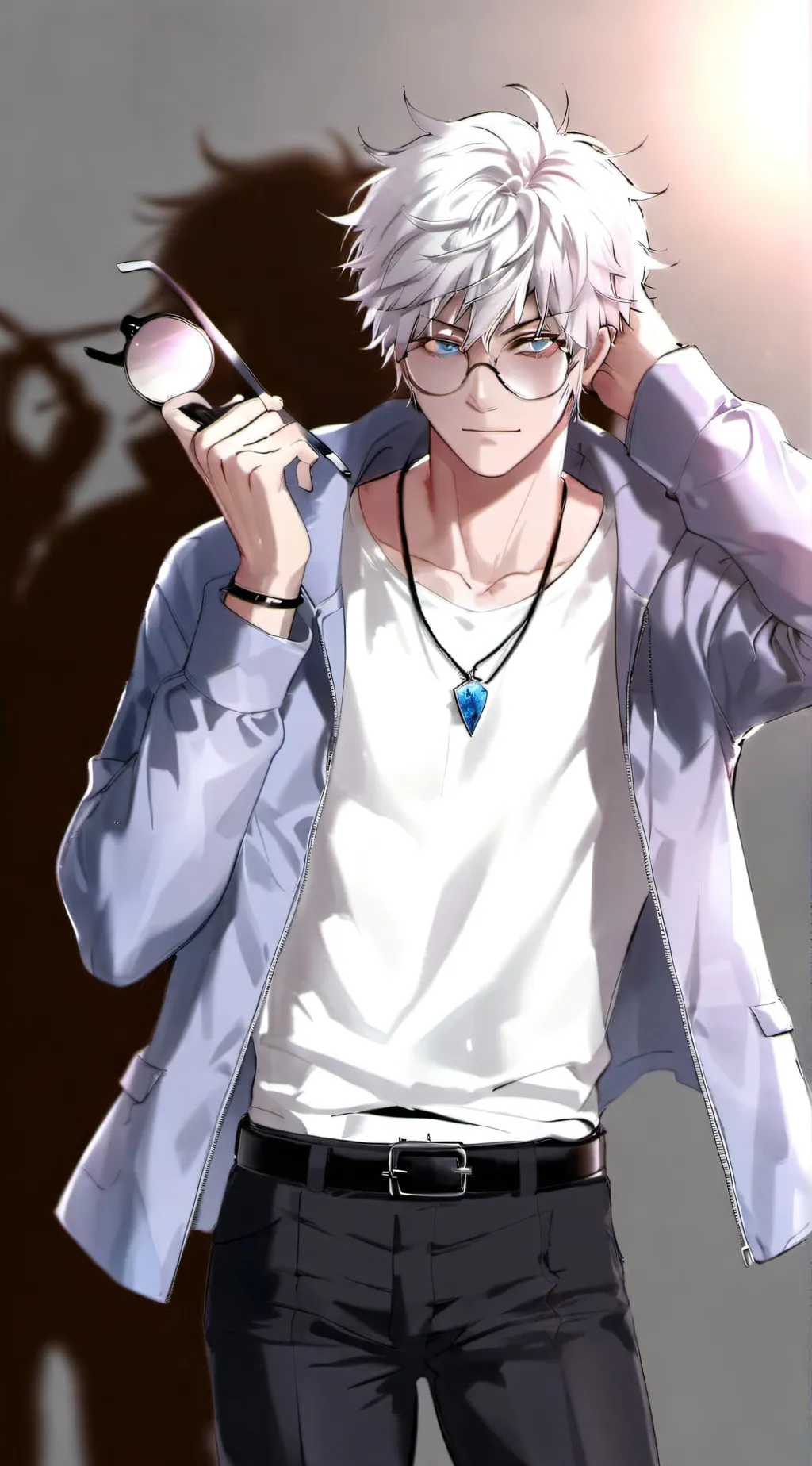 ai character: soft gojo...? 😭 background