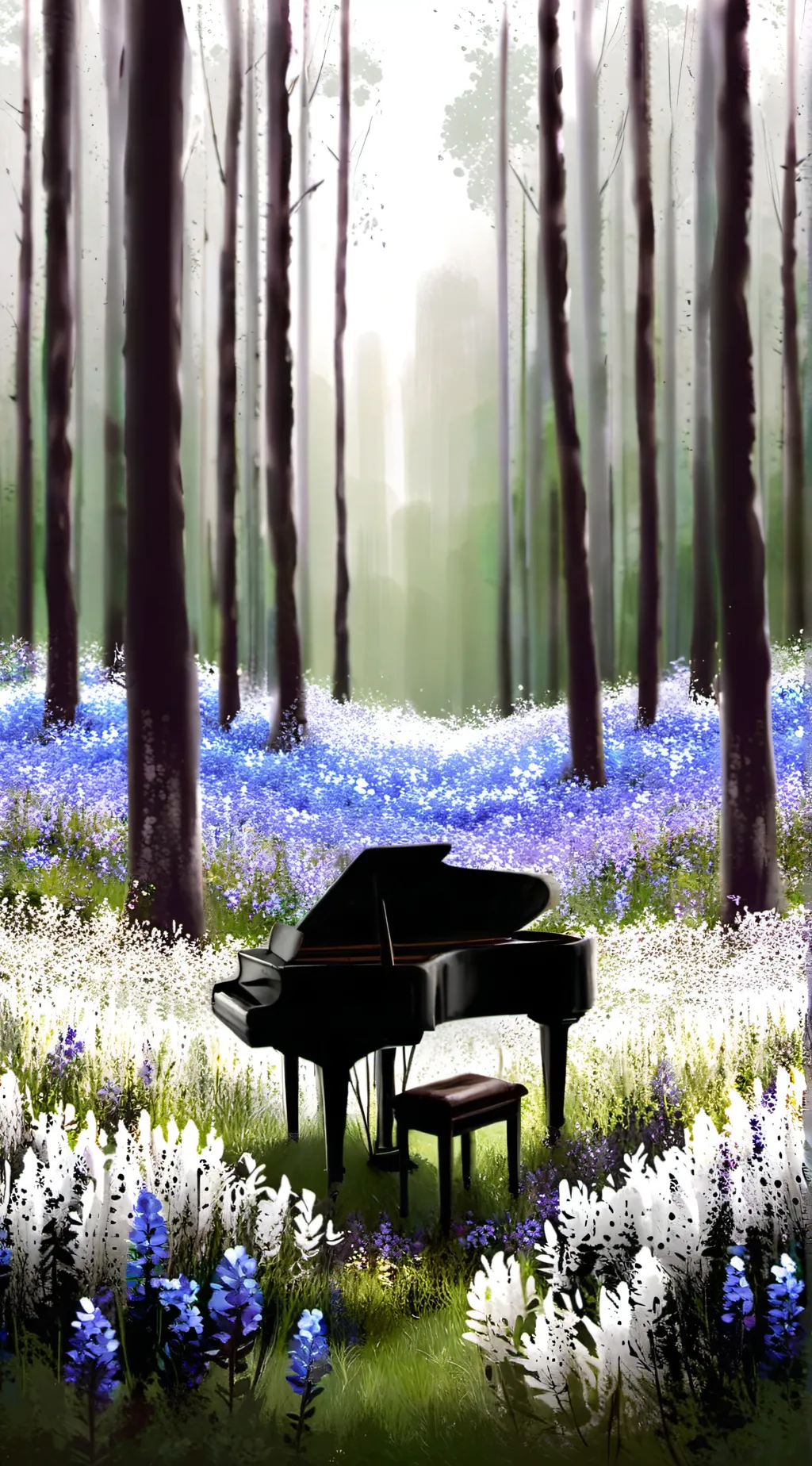 ai character: Fpe tped to forest background