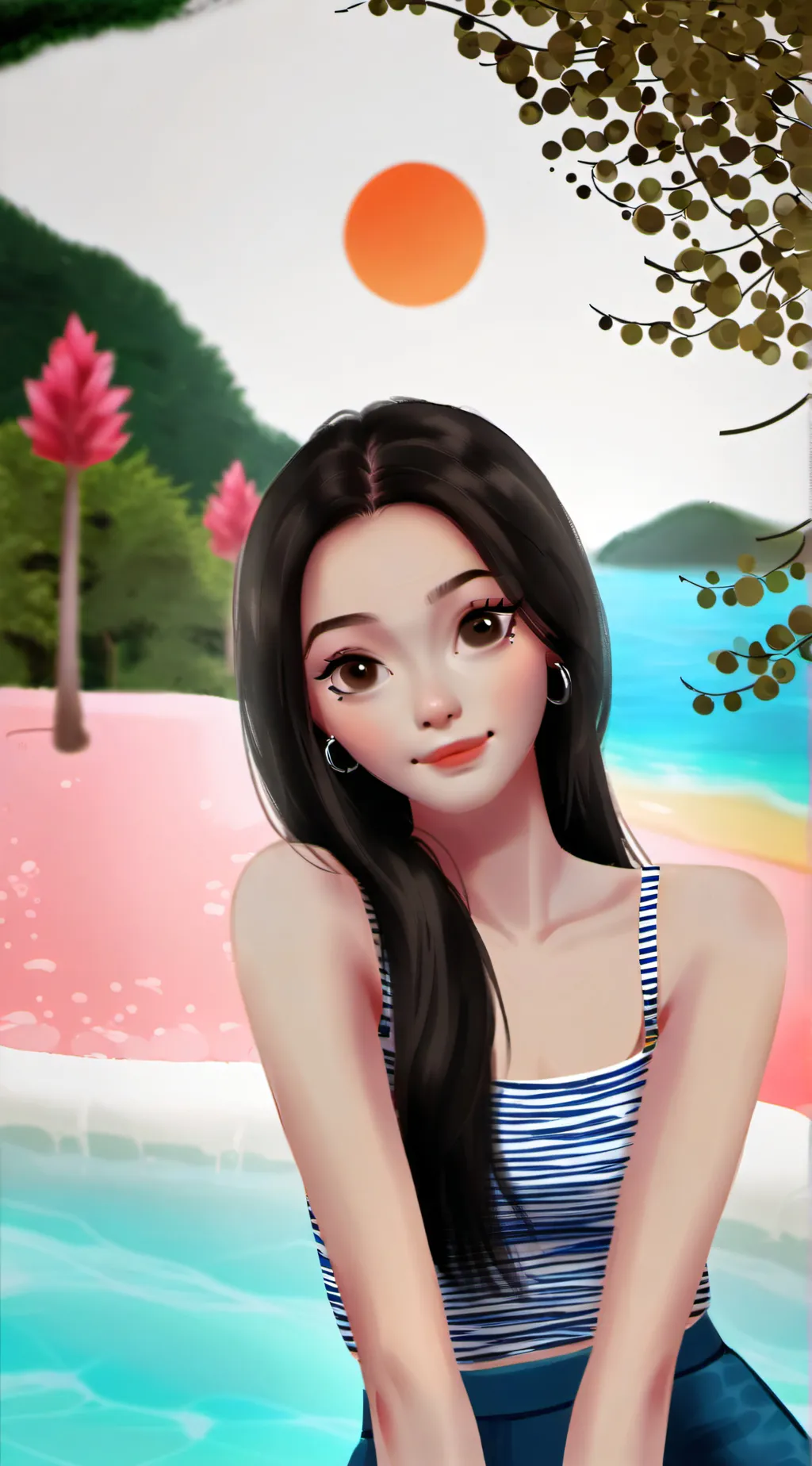 ai character: Kenia background