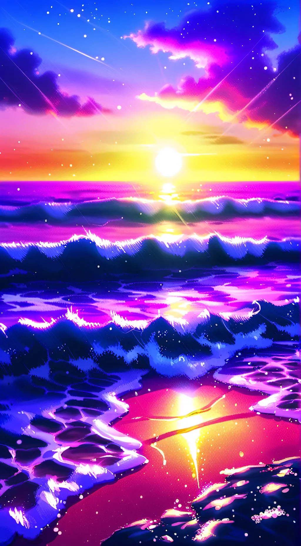 ai character: MHA Beach Trip background