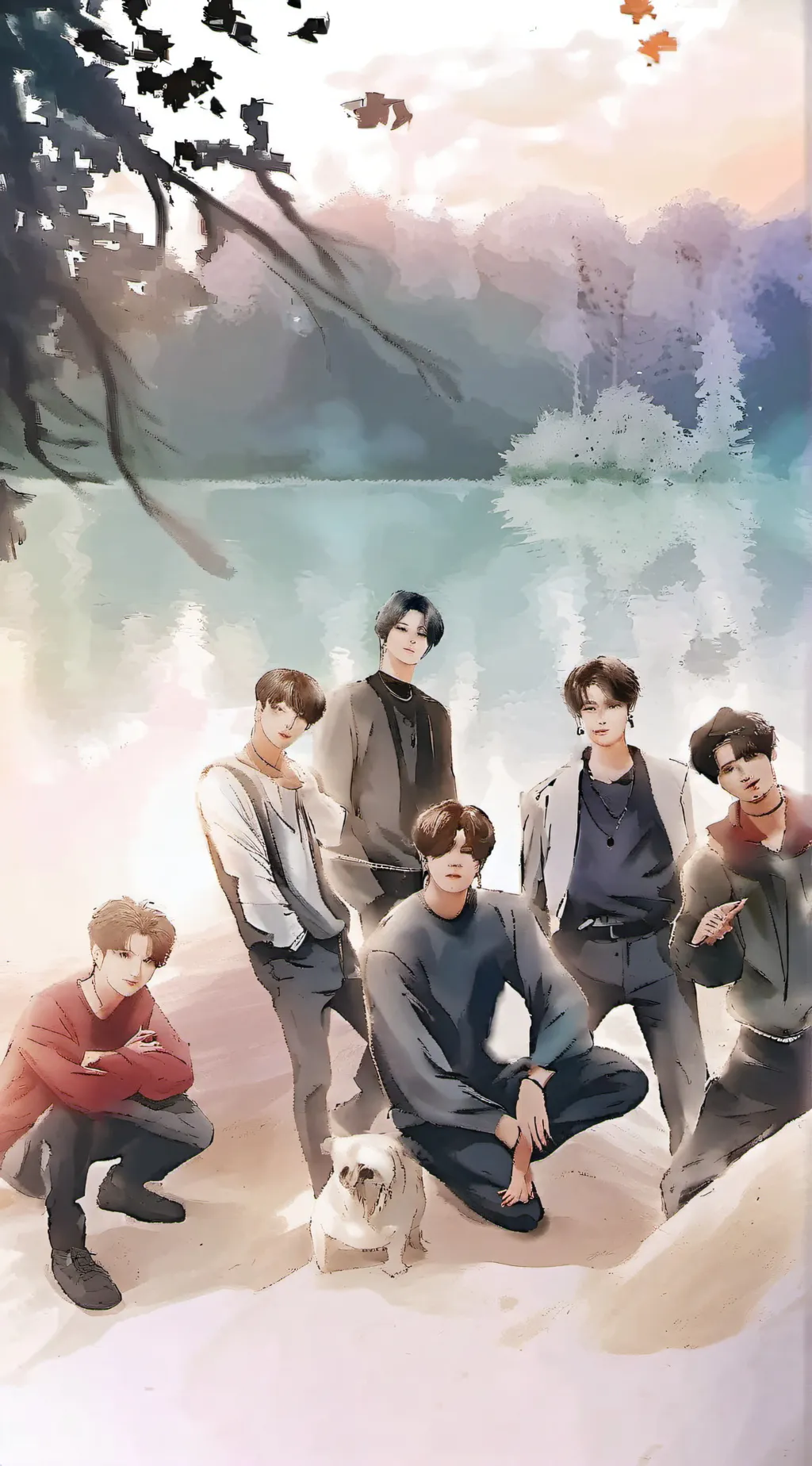 ai character: Skz background