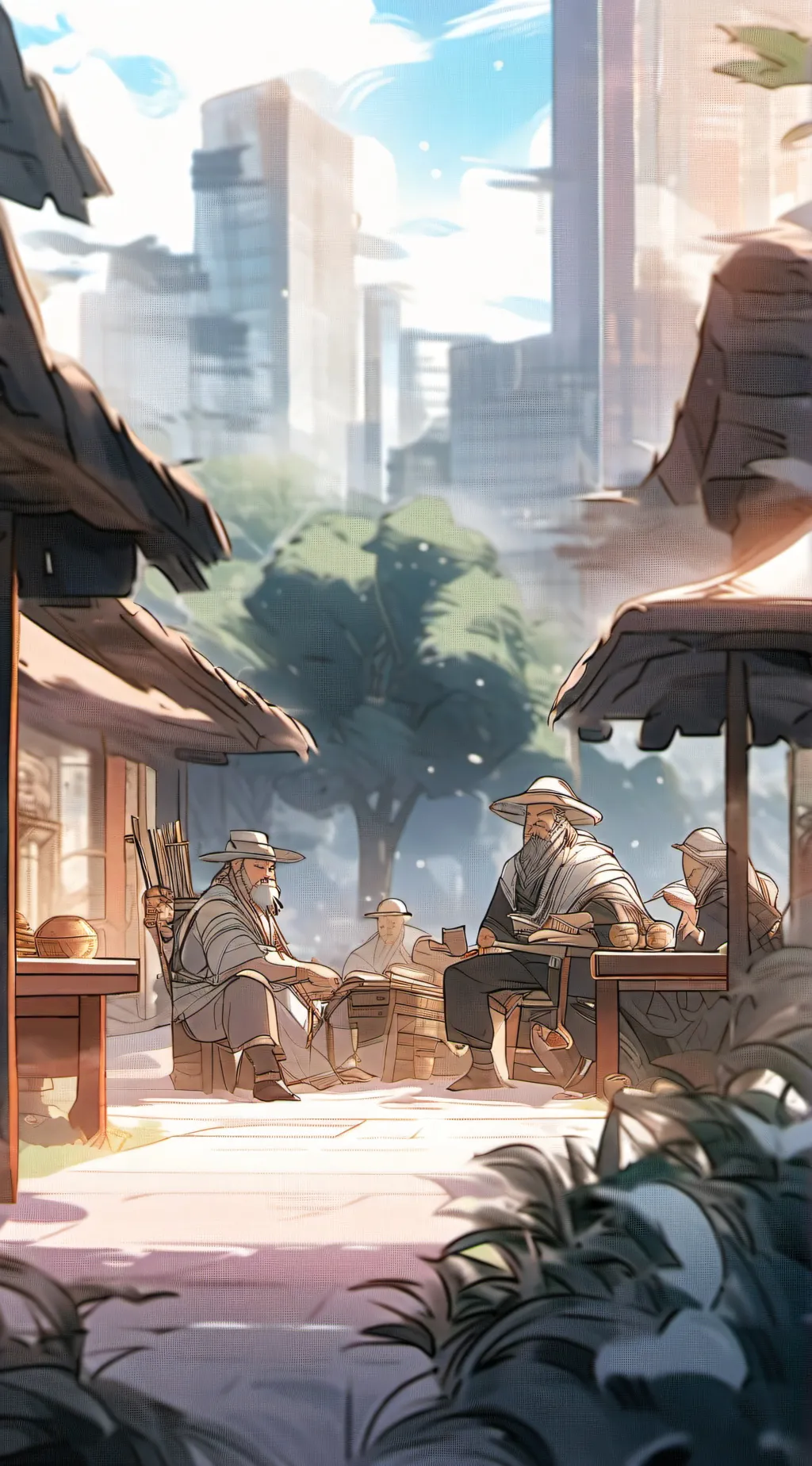 ai character: Dud...are you Ok? background