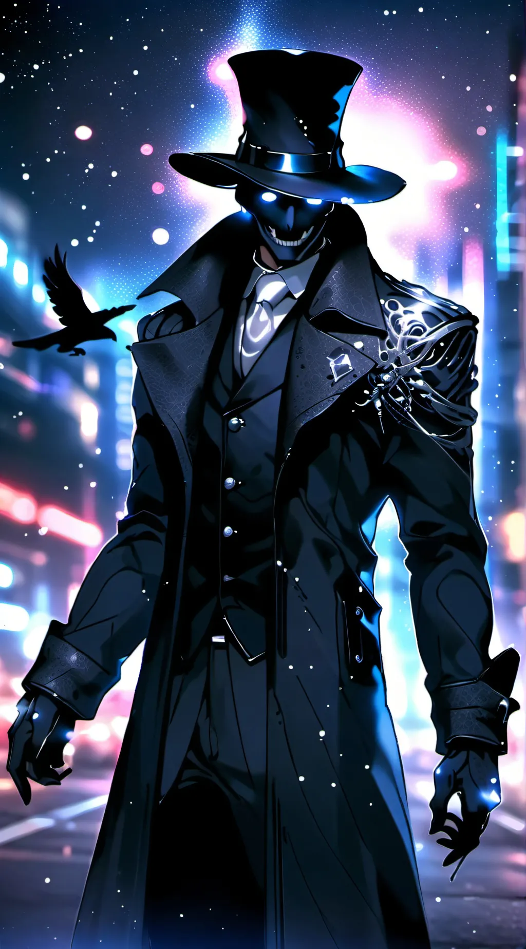 ai character: pledge doctor blue background