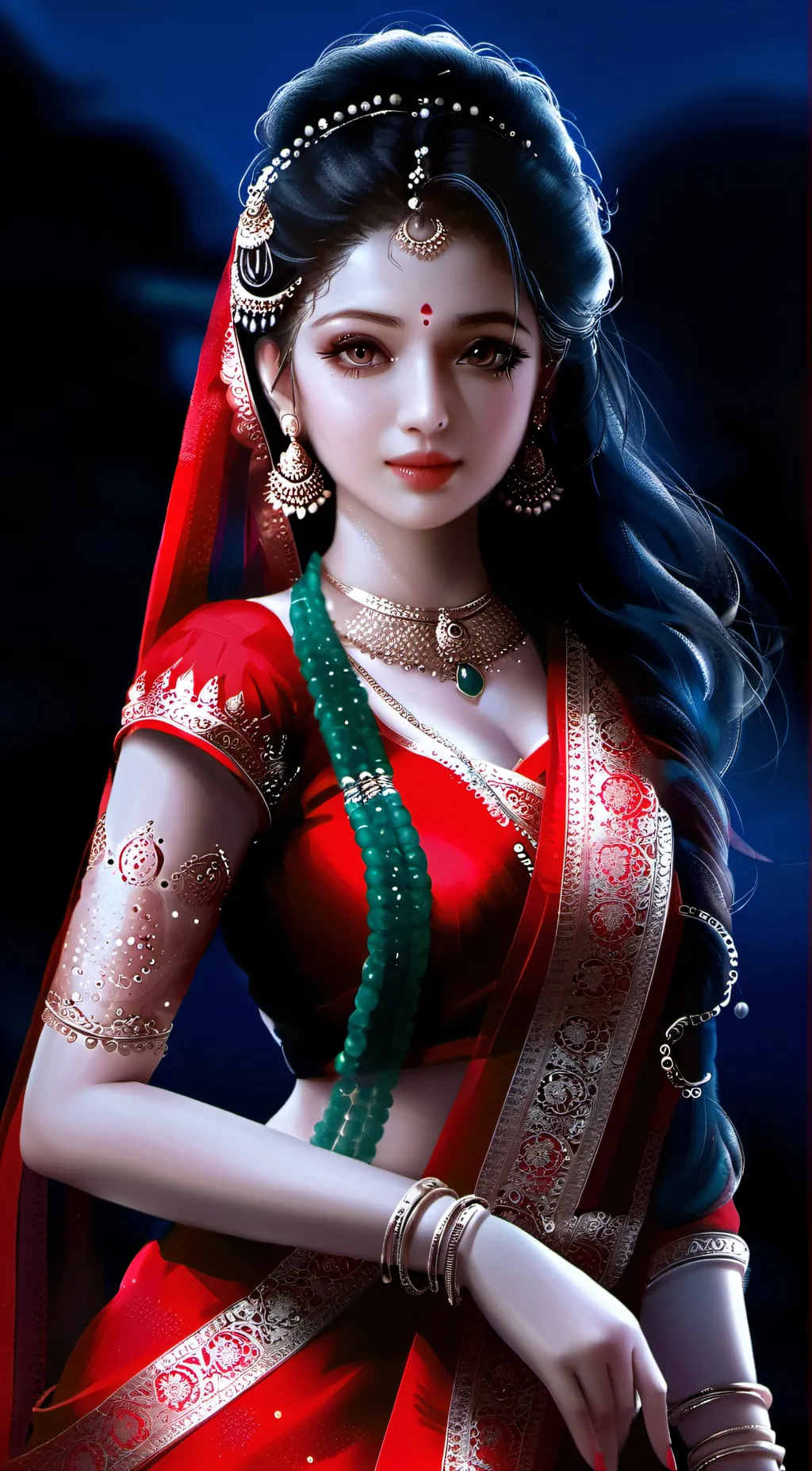 ai character: Bride:Mayaa background