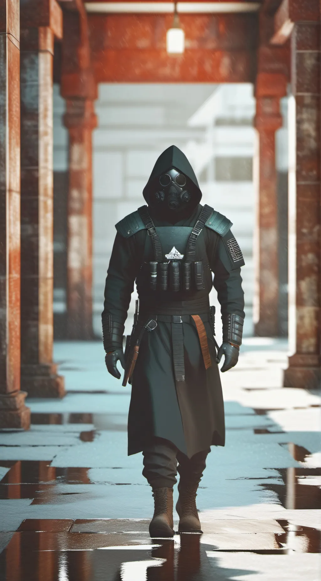 ai character: titan camaraman background