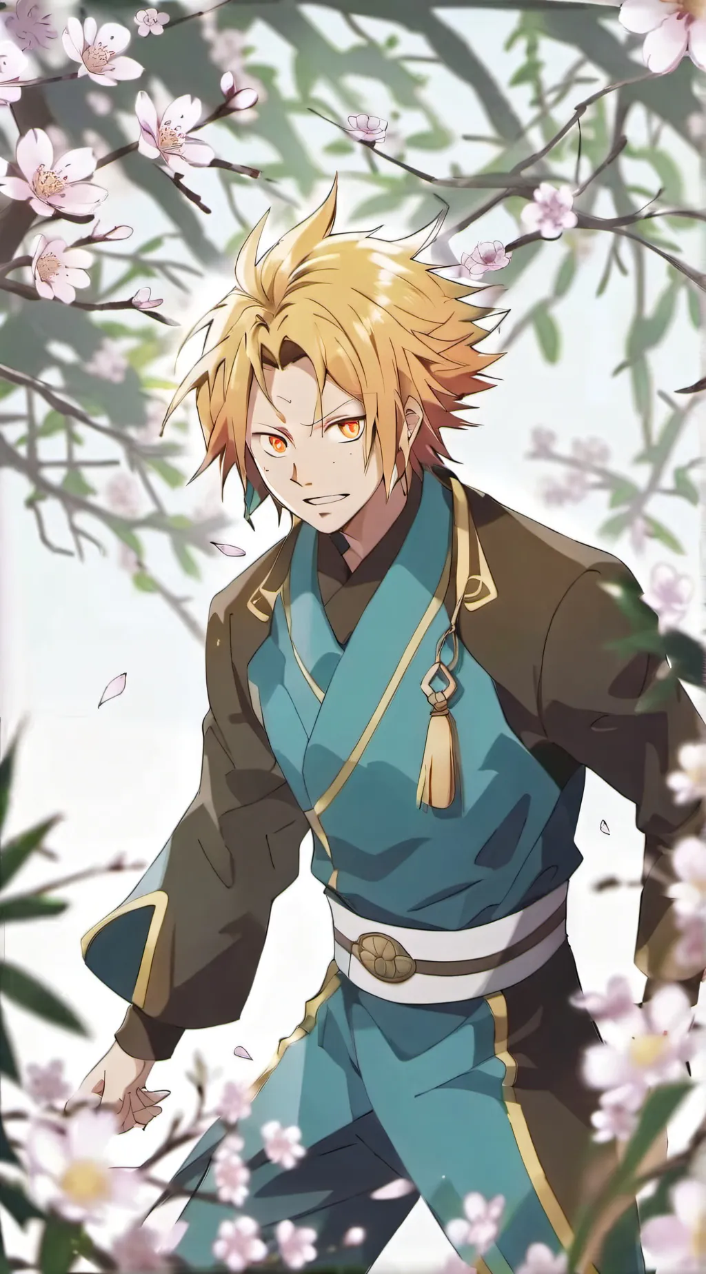 ai character: Denki kaminari  background