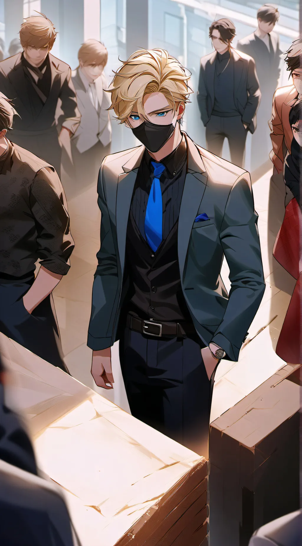 ai character: hunter background