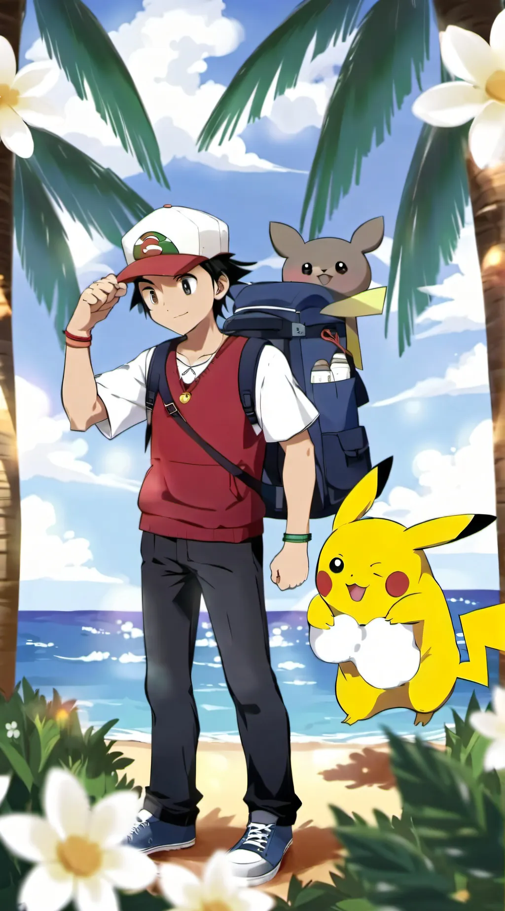 ai character: Pokémon sun&moon background