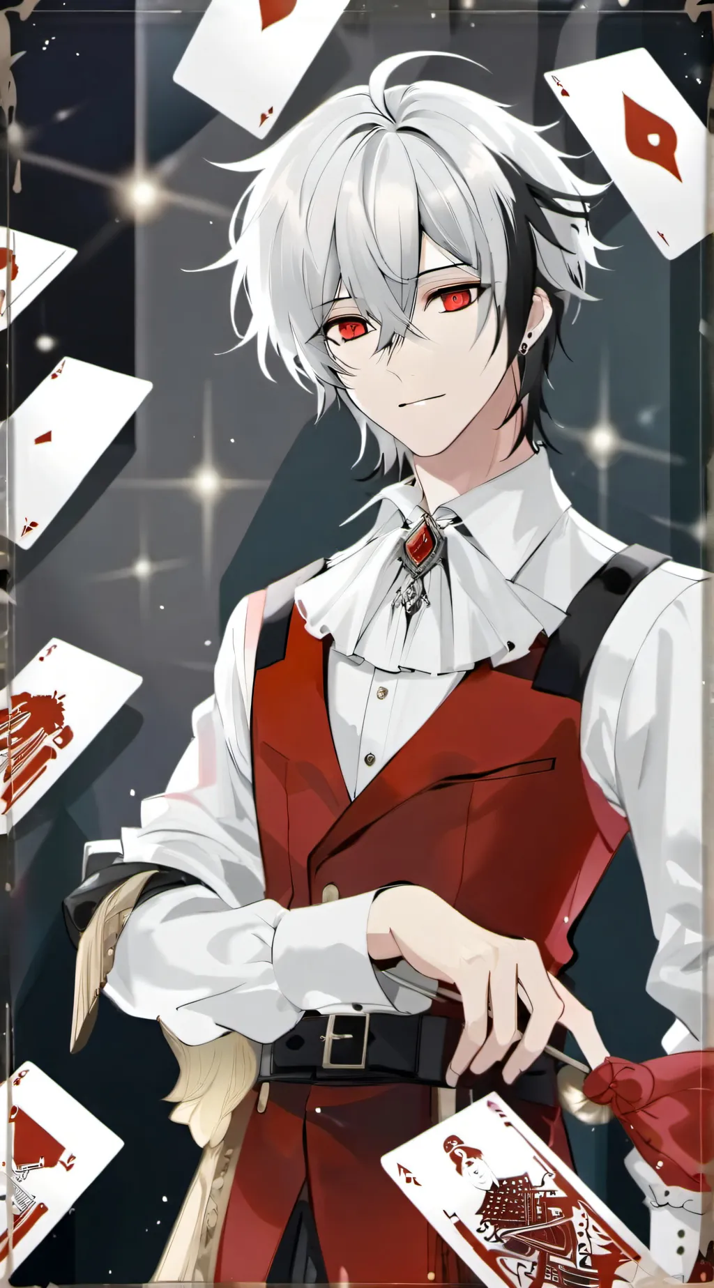 ai character: ♠️♣️Ace♥️♦️ background
