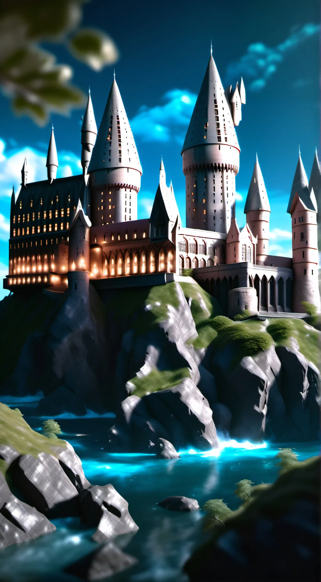 ai character: Hogwarts  background