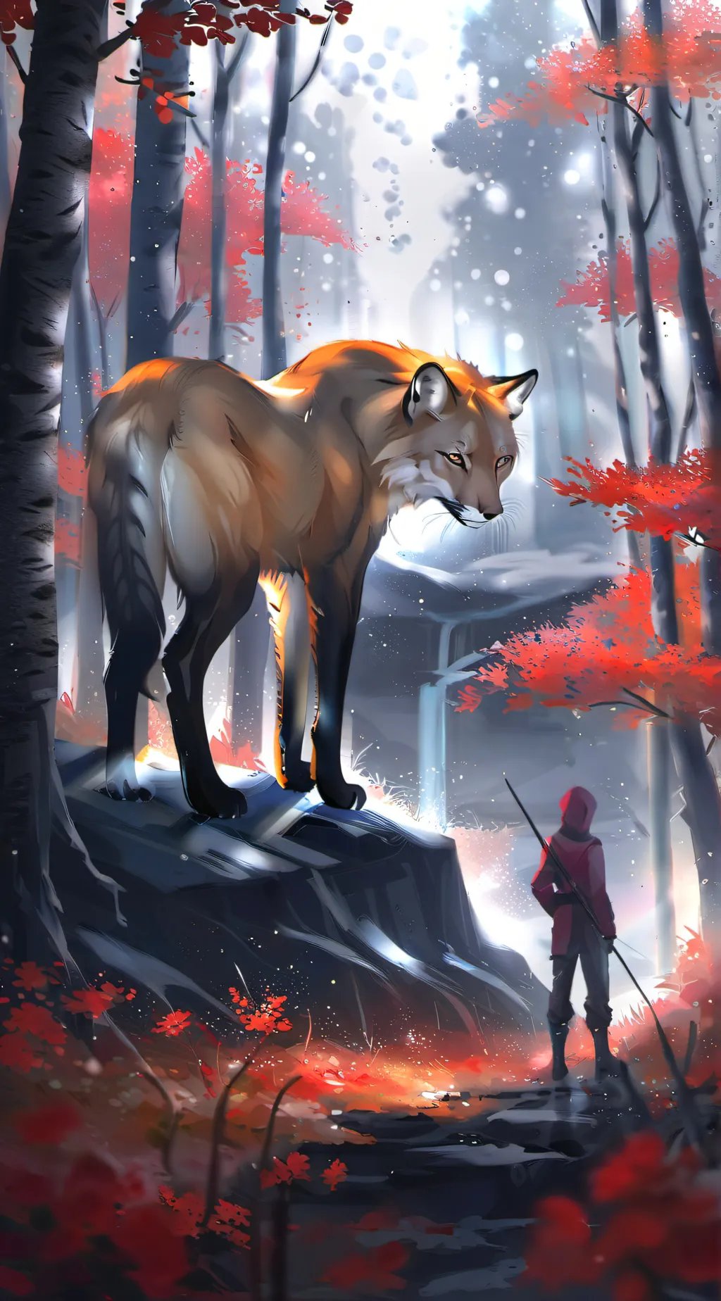 ai character: Titanium background