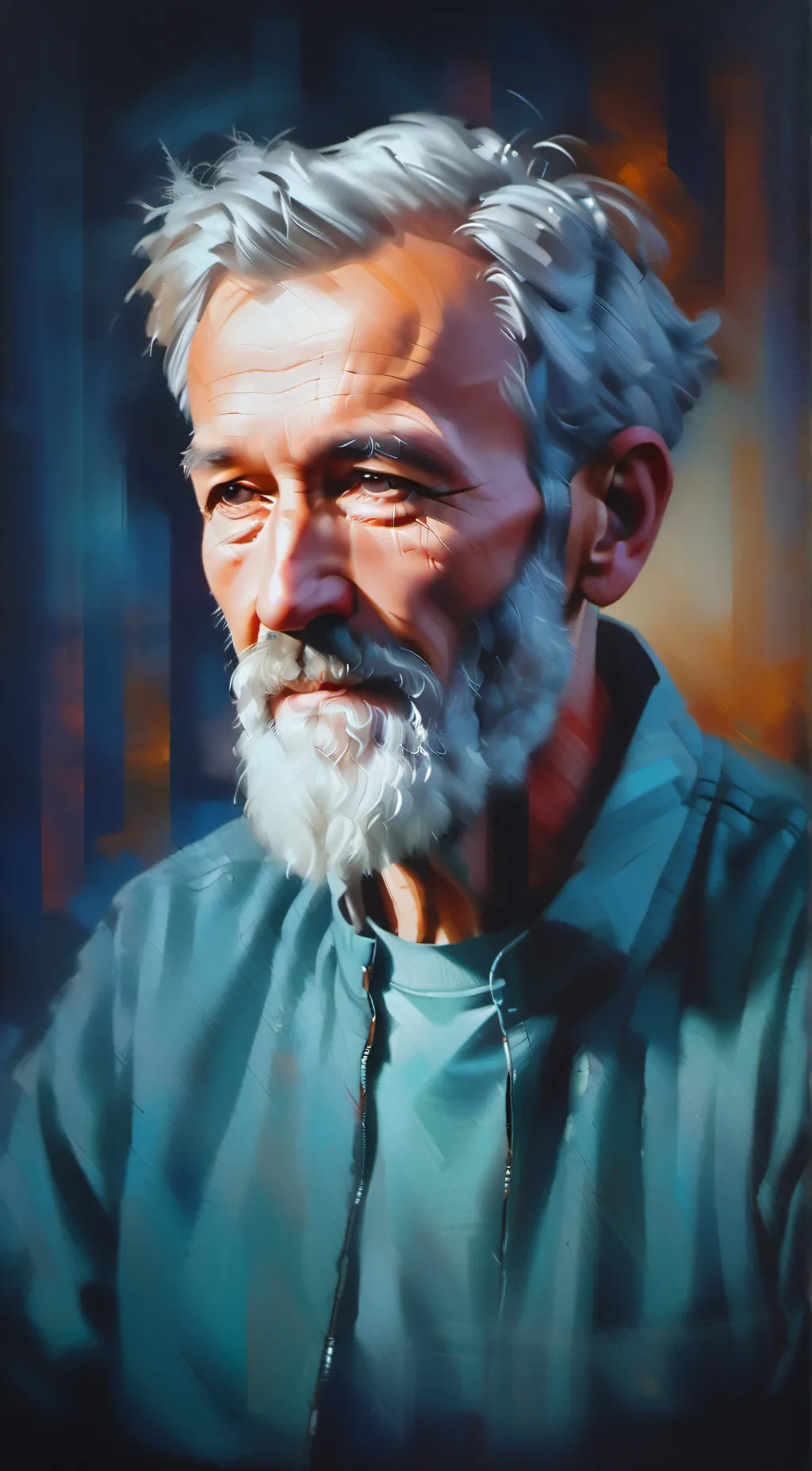 ai character: Sus old man background