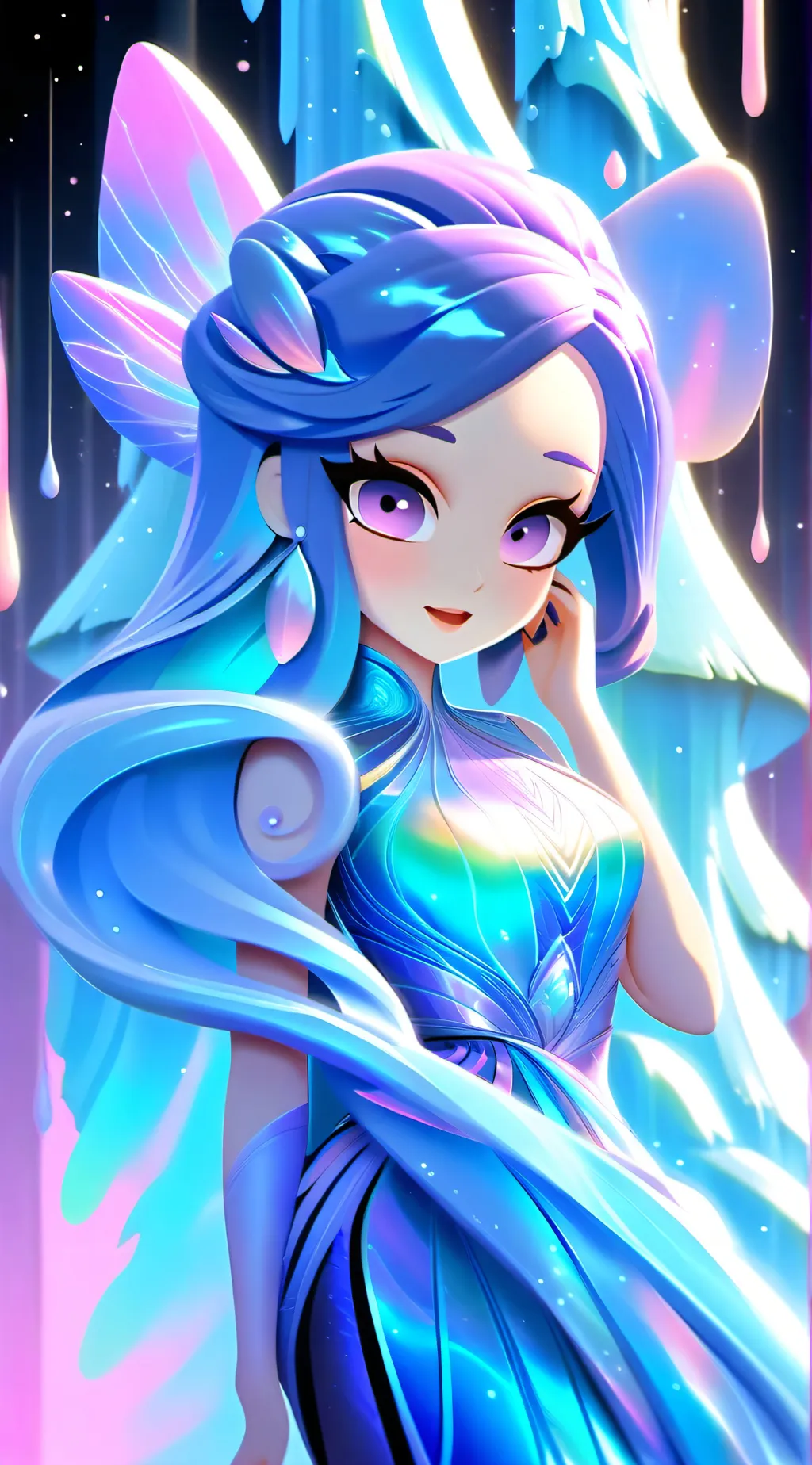 ai character: Luna background