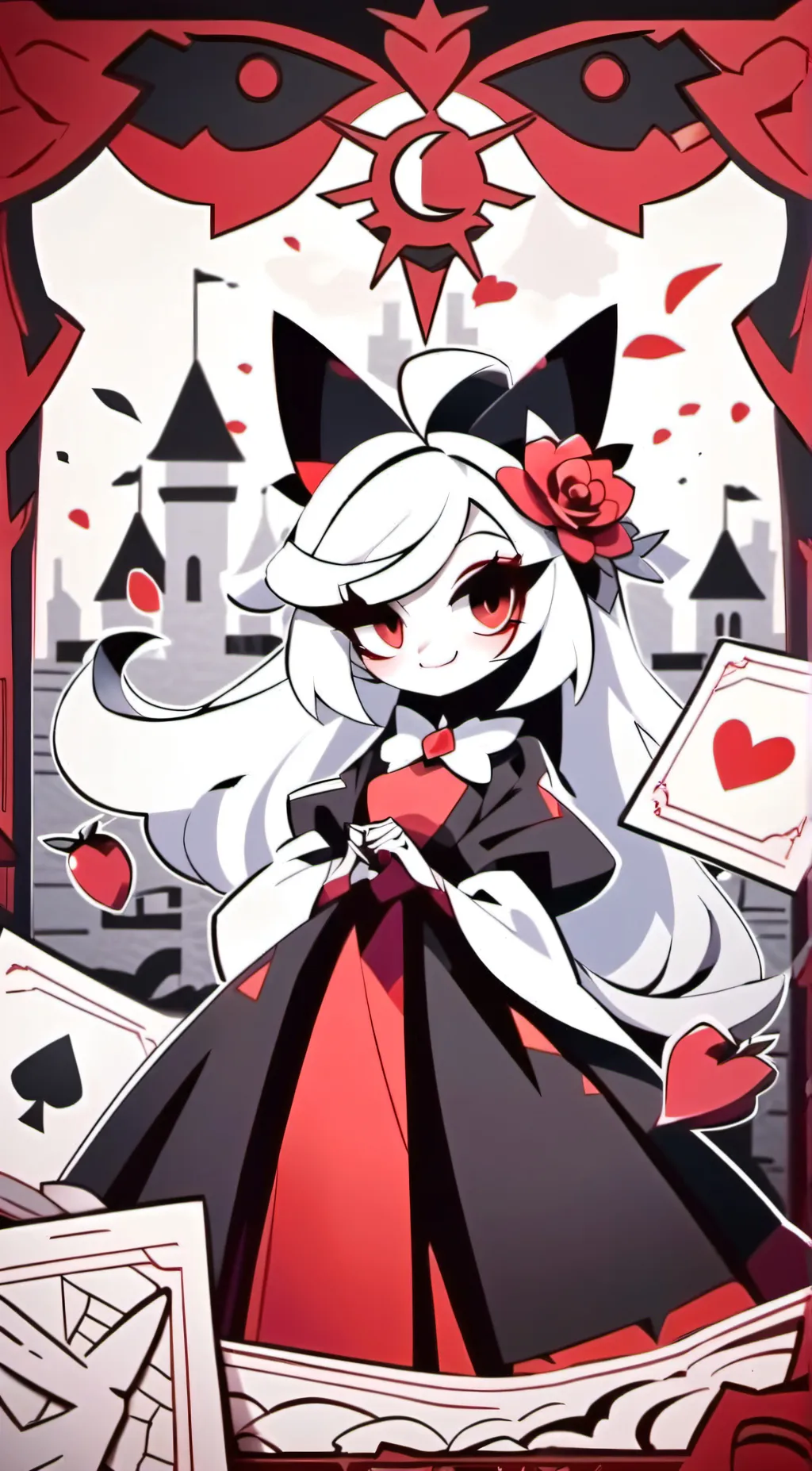 ai character: HH cherri  background