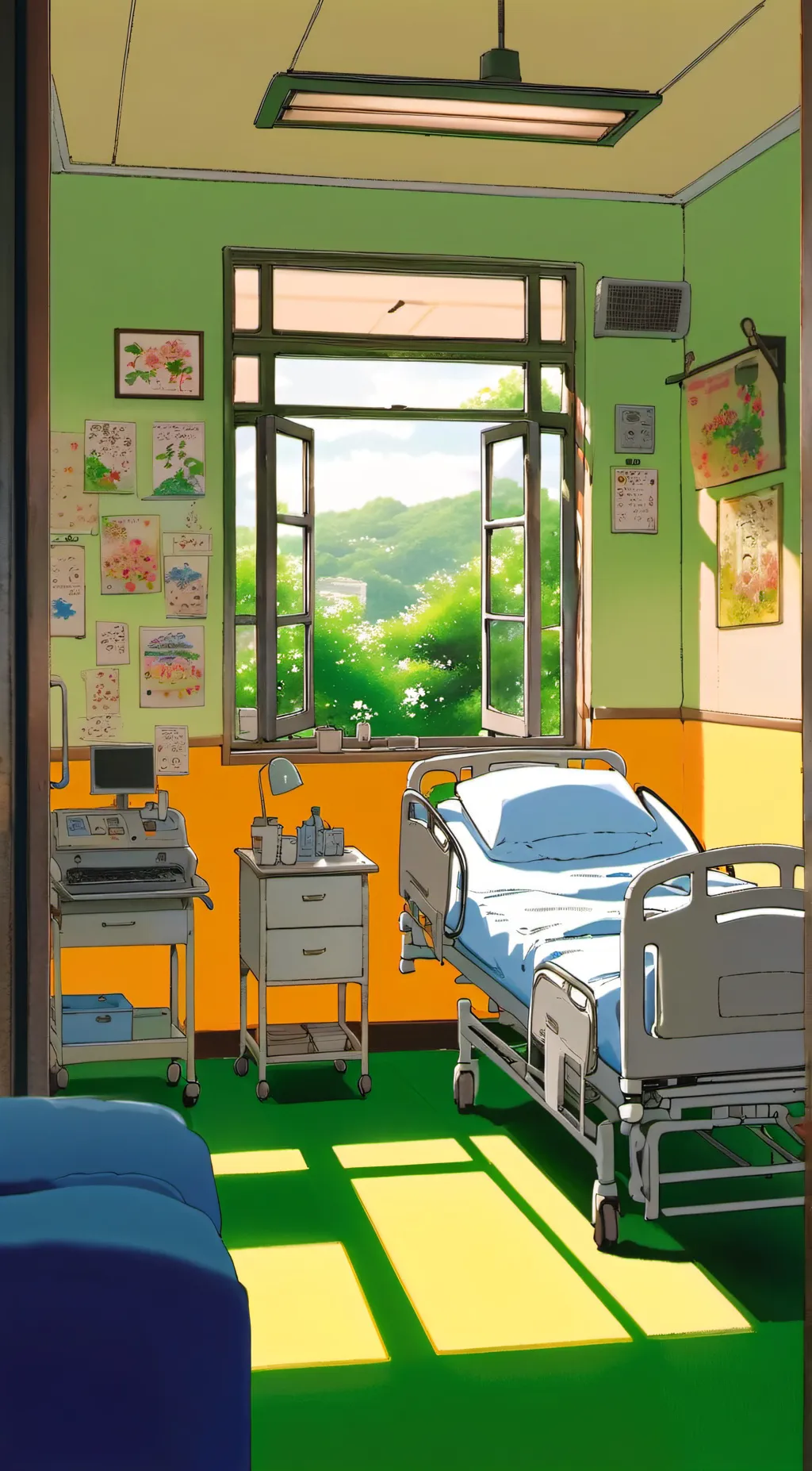 ai character: Hospital background