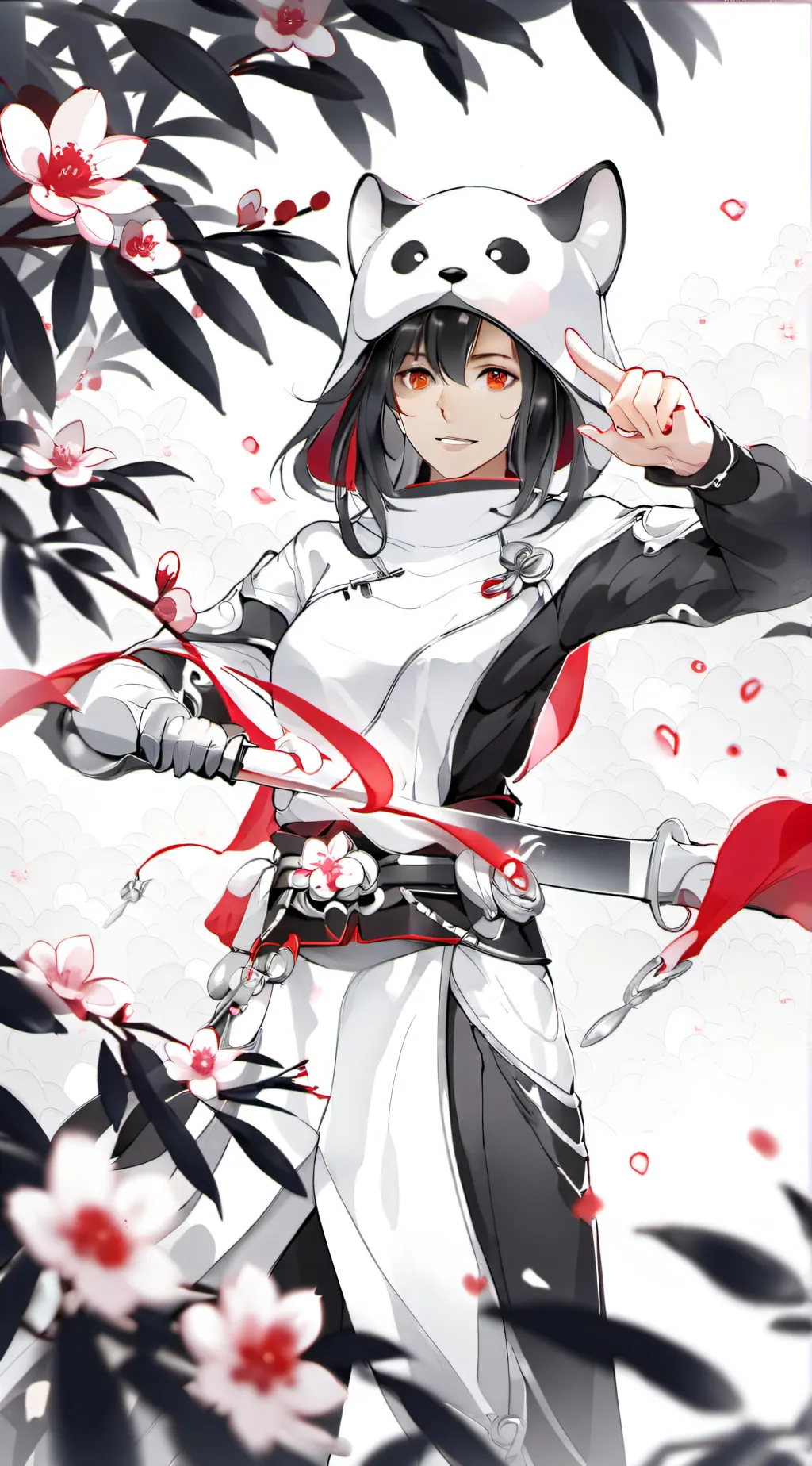 ai character: HH Halloween background