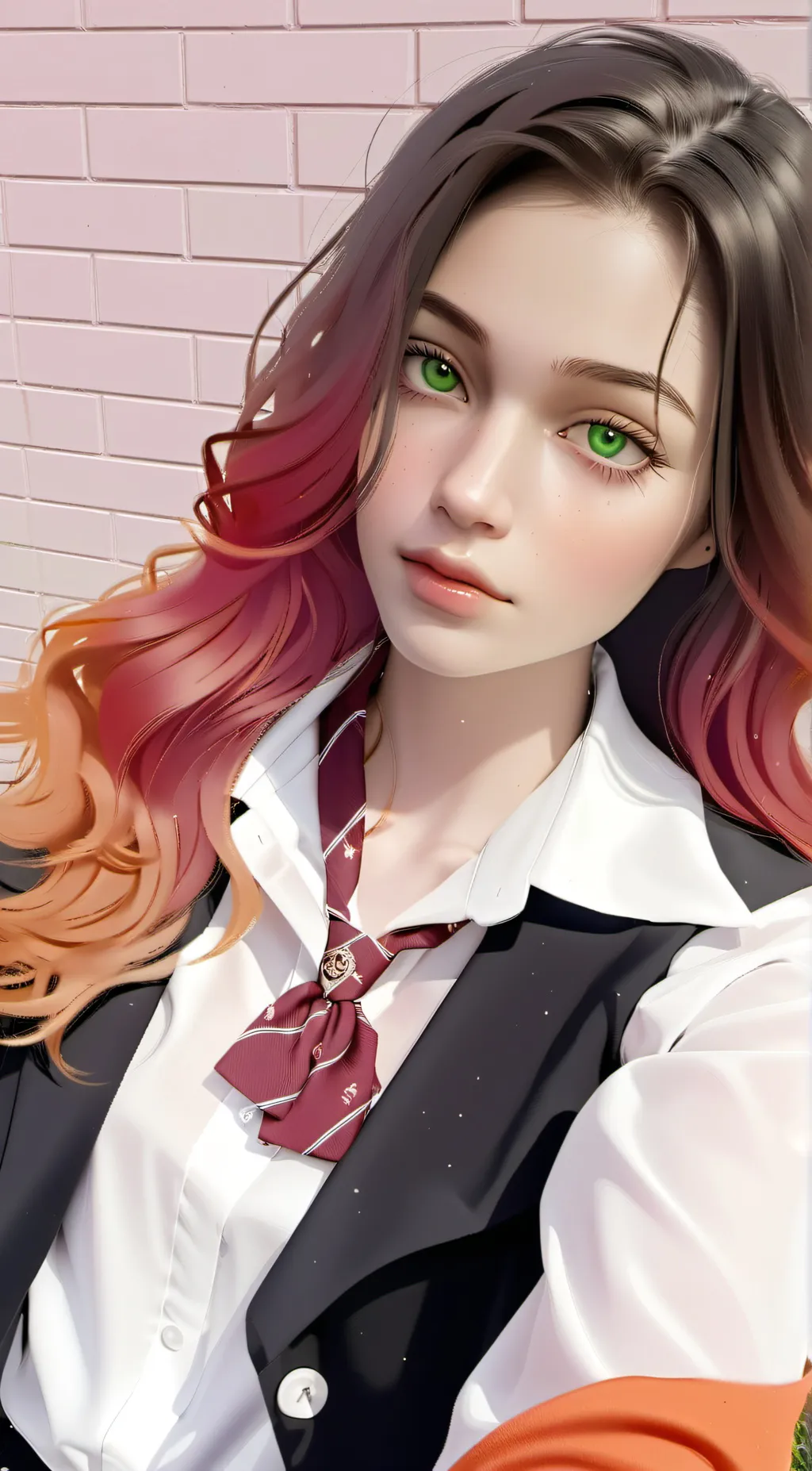 ai character: Amber background