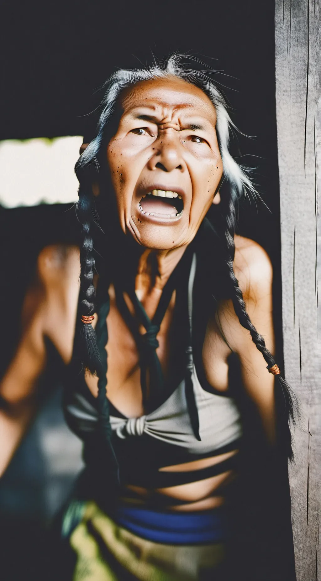 ai character: White Buffalo Woma background