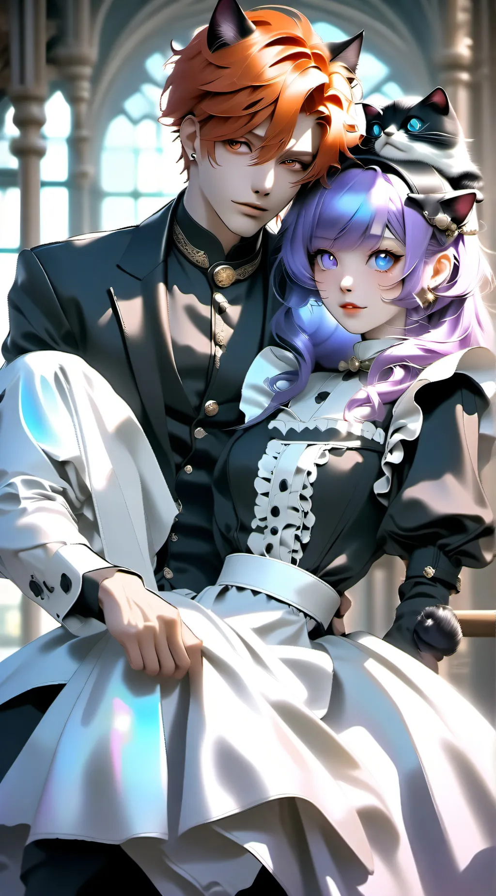 ai character: dogday and catnap background