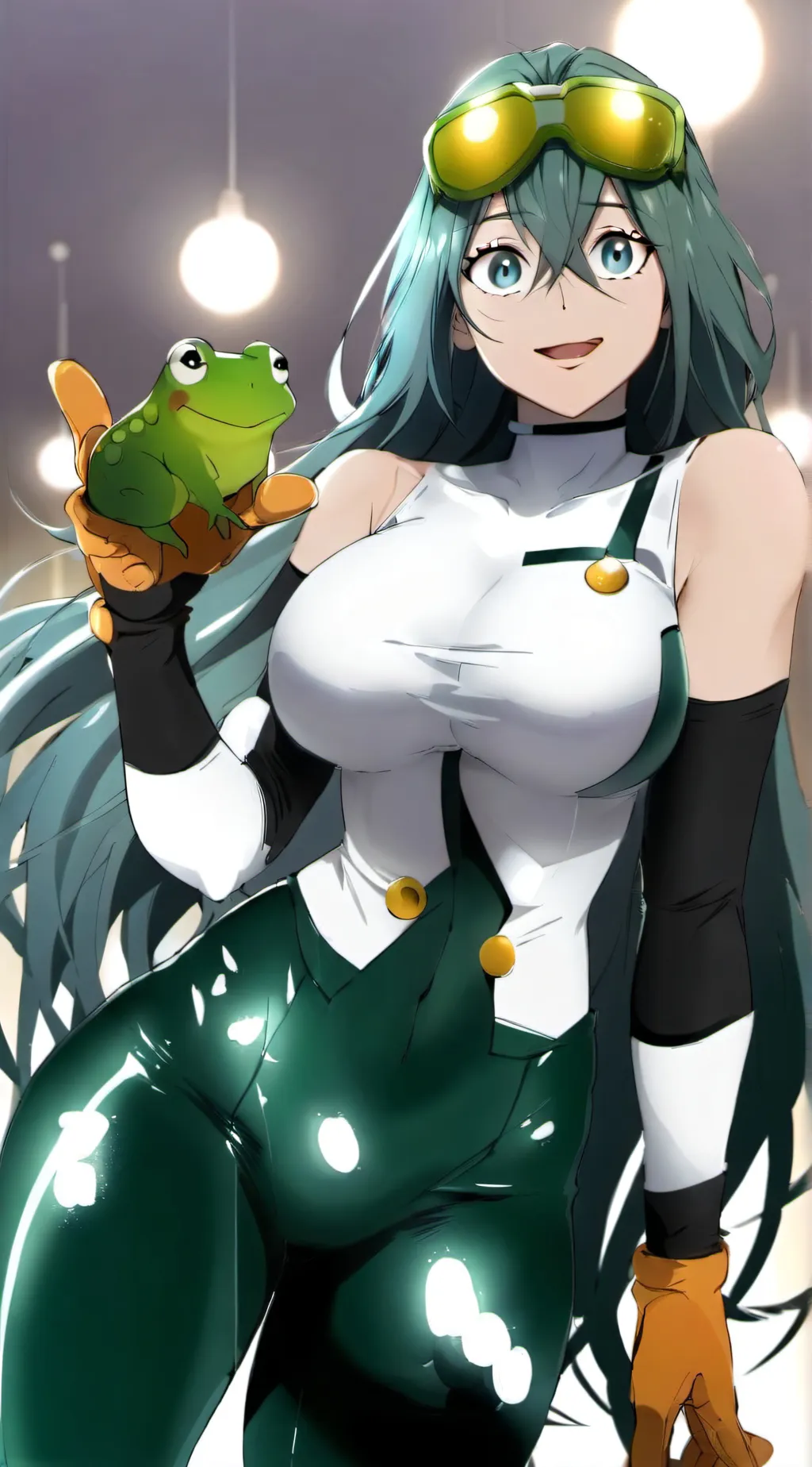 ai character: Tsuyu Asui background