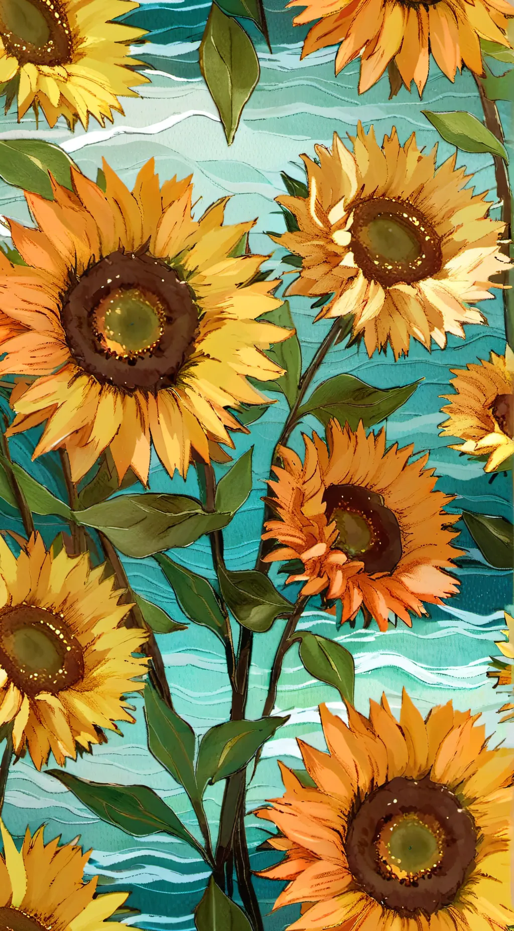 ai character: Flowers  background