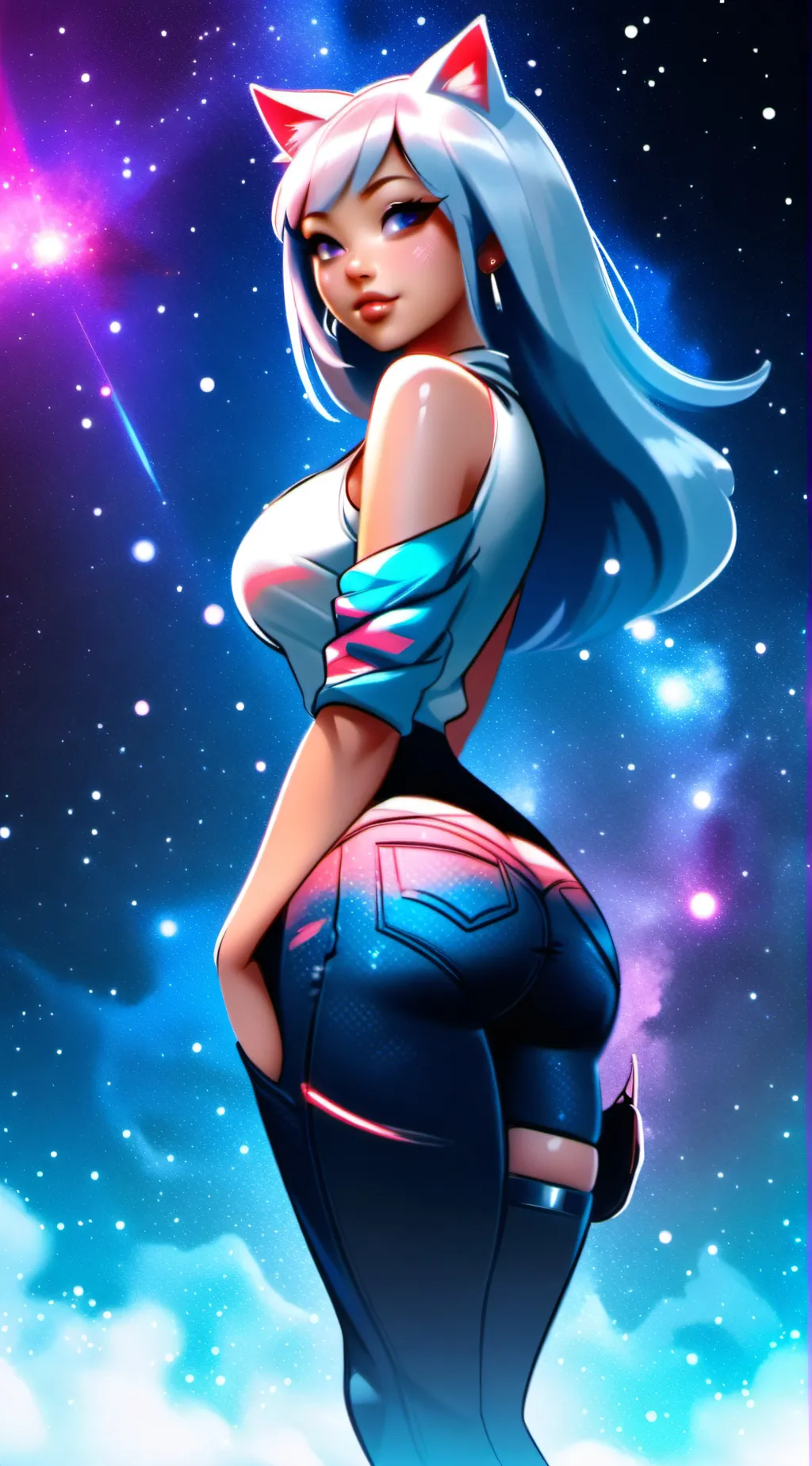 ai character: sus uwu cat background